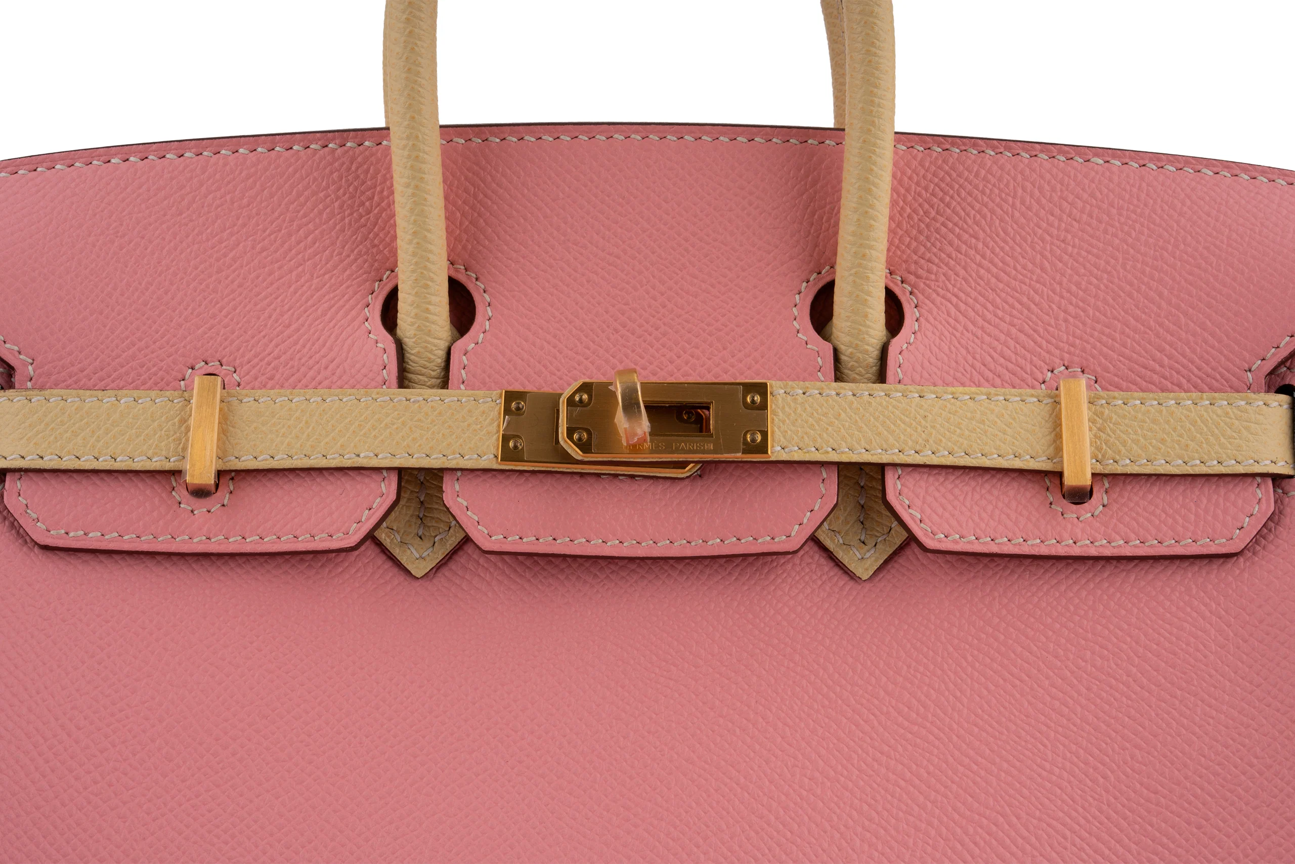 Hermès Birkin 25 Epsom Rose Confetti / Jaune Poussin BGHW - Image 6