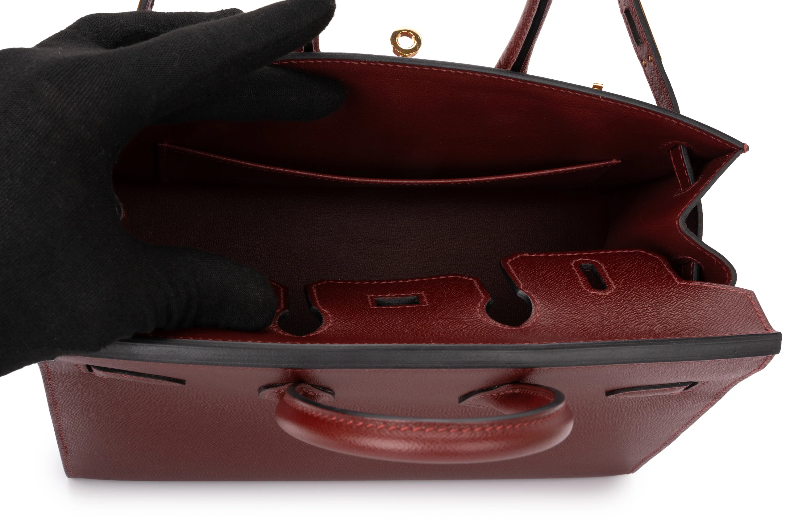 Hermès  Birkin 25			Epsom	Rouge H	GHW - Image 9
