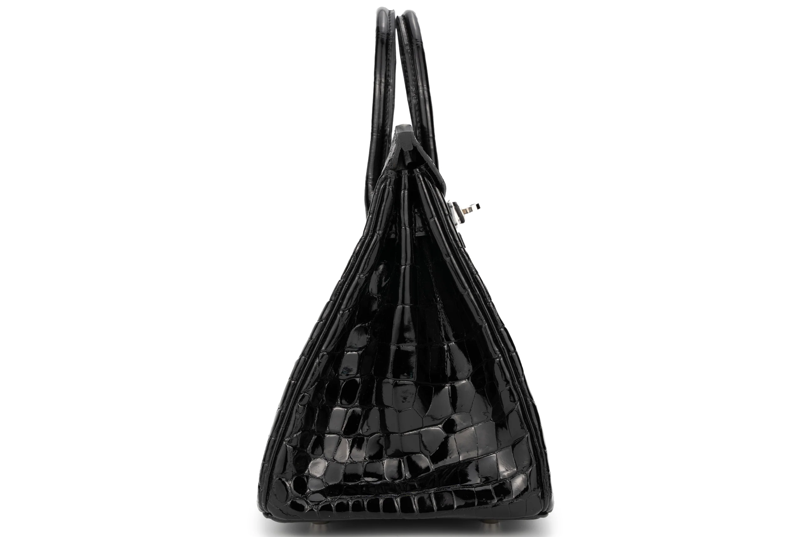 Hermès Birkin 25 Exotic Croc Black PHW - Image 4
