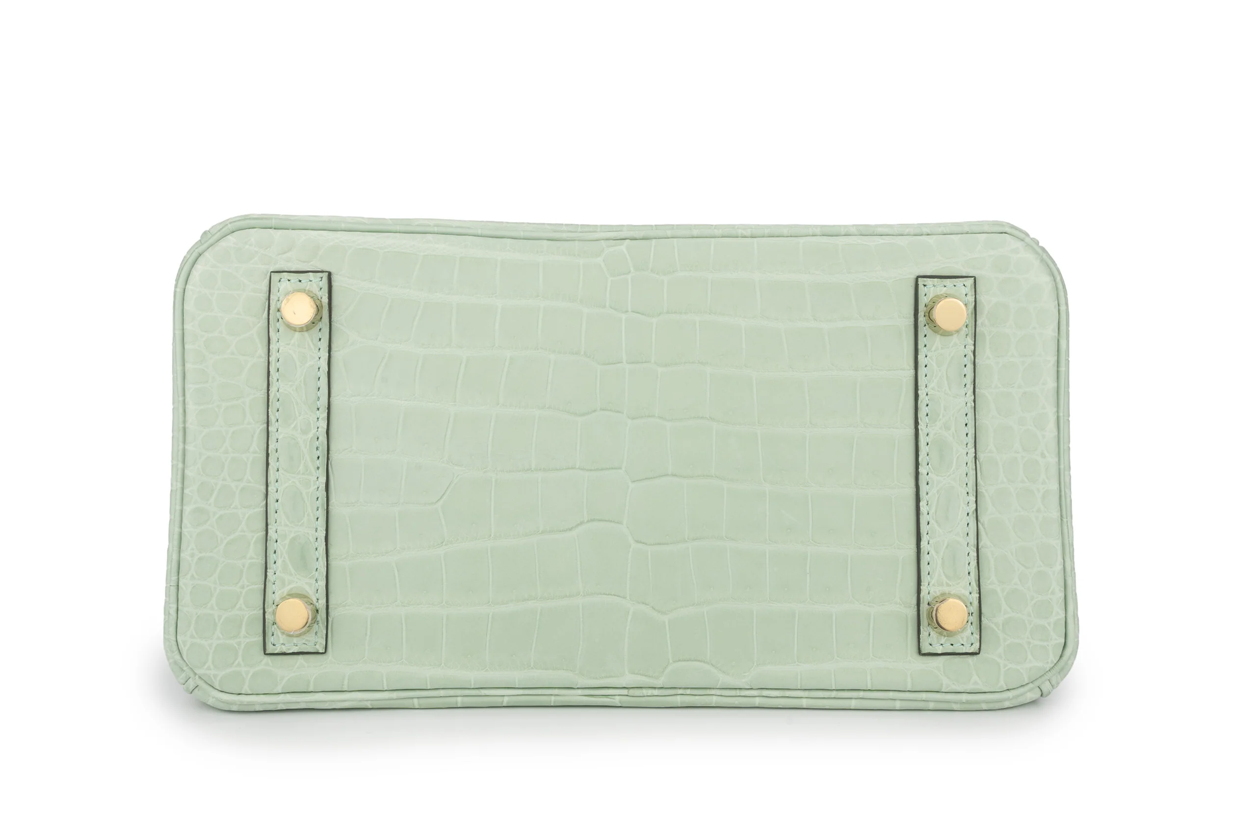 Hermès Birkin 25 Exotic Crocodile porosus Vert Deau GHW - Image 7