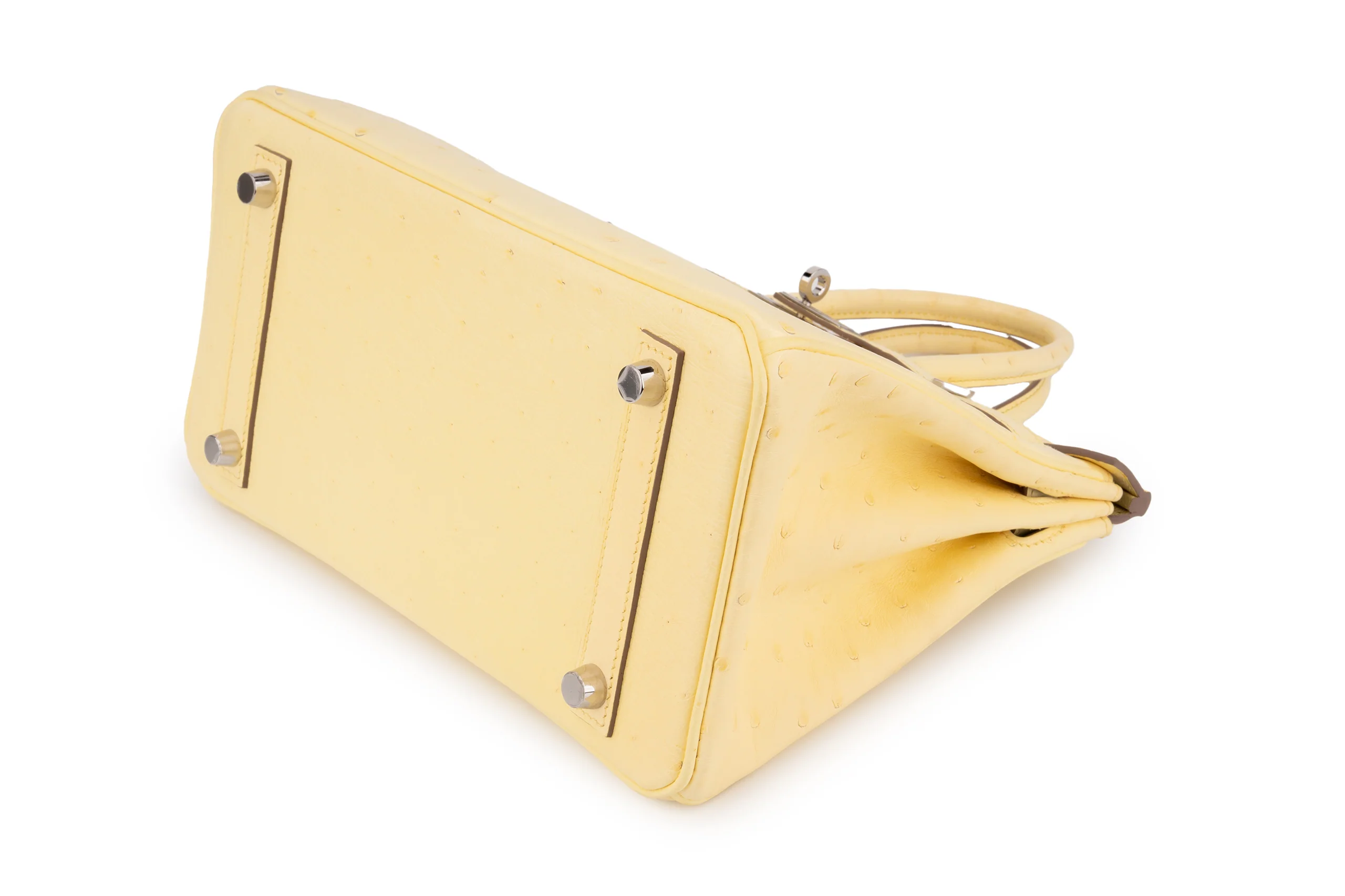 Hermès Birkin 25	Exotic	Ostrich	Limoncello	PHW - Image 10