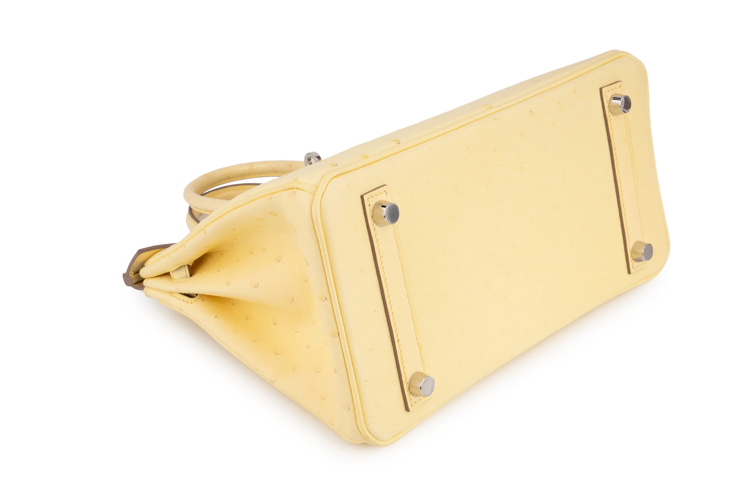 Hermès Birkin 25	Exotic	Ostrich	Limoncello	PHW - Image 11
