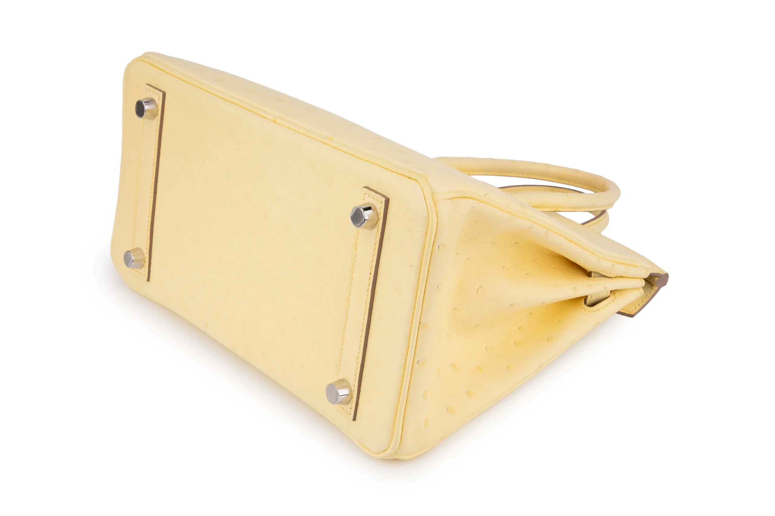Hermès Birkin 25	Exotic	Ostrich	Limoncello	PHW - Image 12