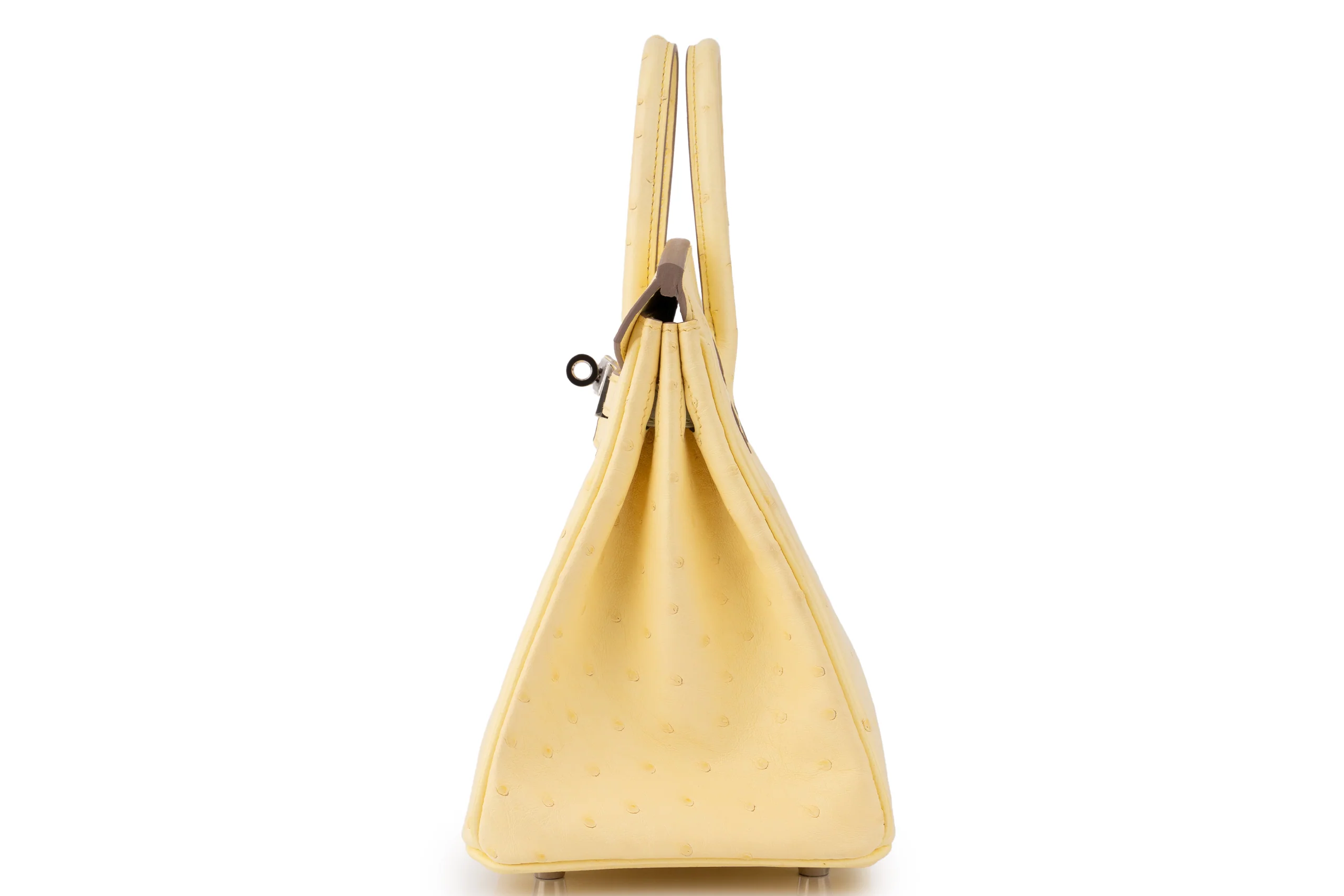 Hermès Birkin 25	Exotic	Ostrich	Limoncello	PHW - Image 3