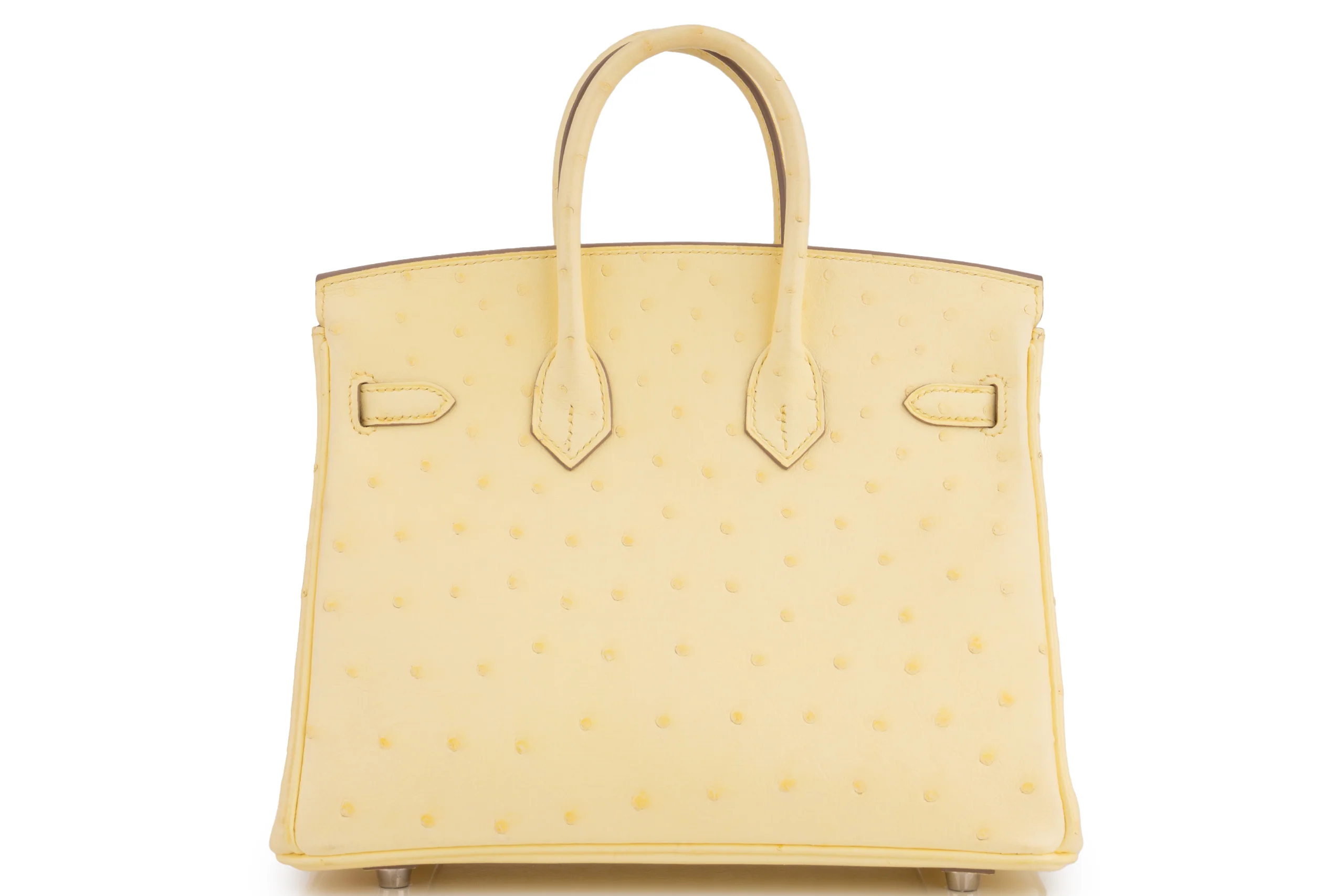 Hermès Birkin 25	Exotic	Ostrich	Limoncello	PHW - Image 4