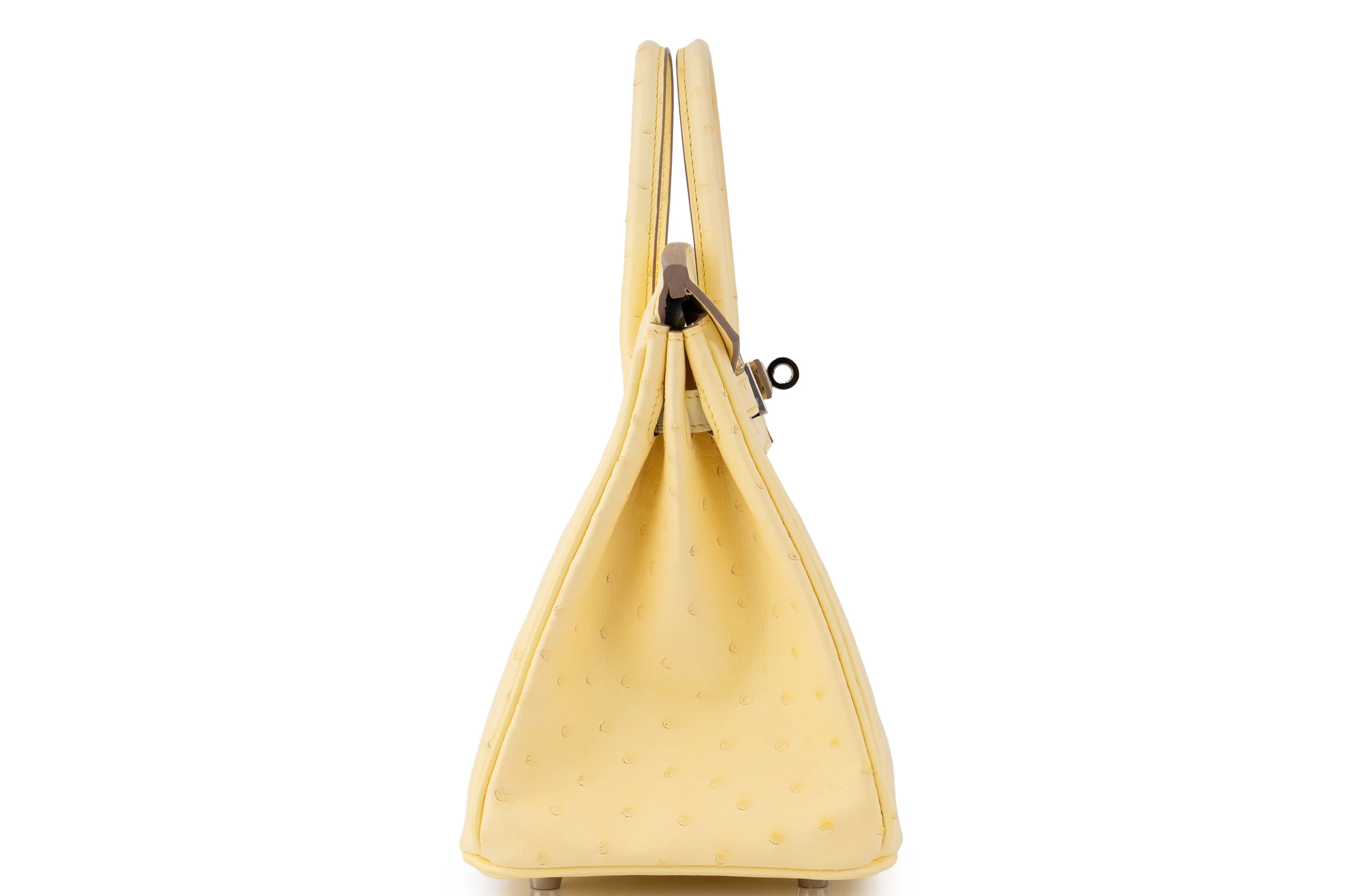 Hermès Birkin 25	Exotic	Ostrich	Limoncello	PHW - Image 5