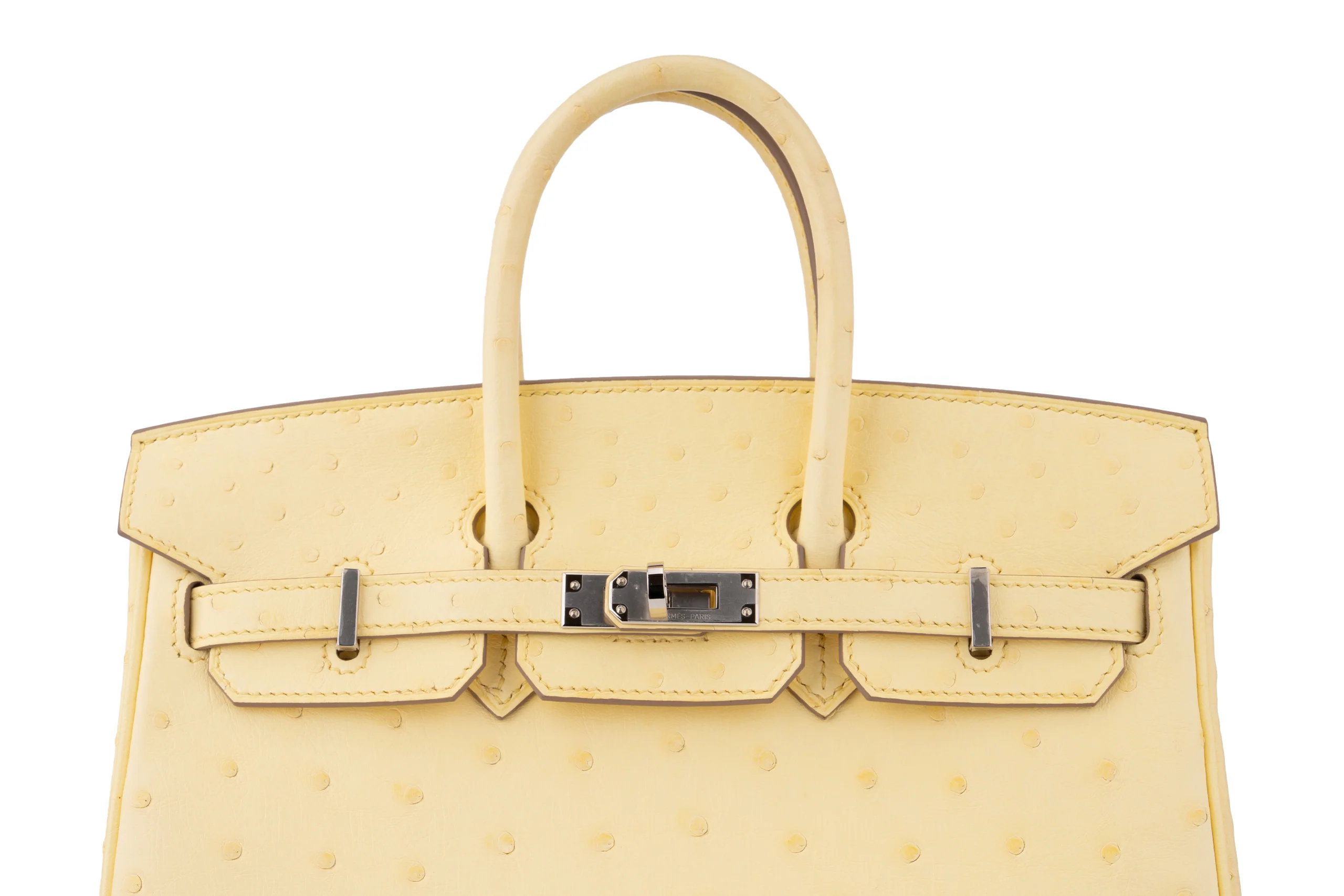 Hermès Birkin 25	Exotic	Ostrich	Limoncello	PHW - Image 7