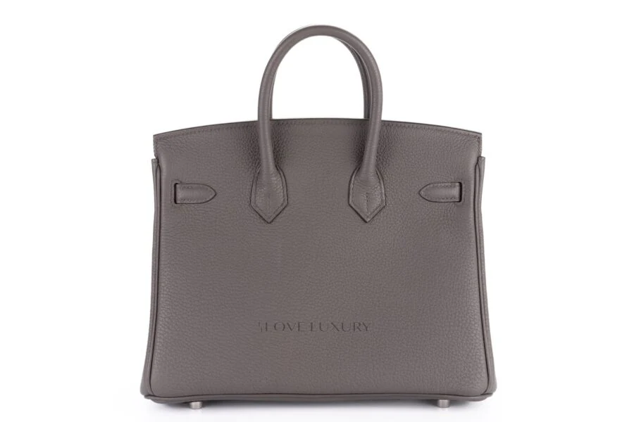 Hermès Birkin 25 Gris Etain Togo Palladium Hardware - Image 3