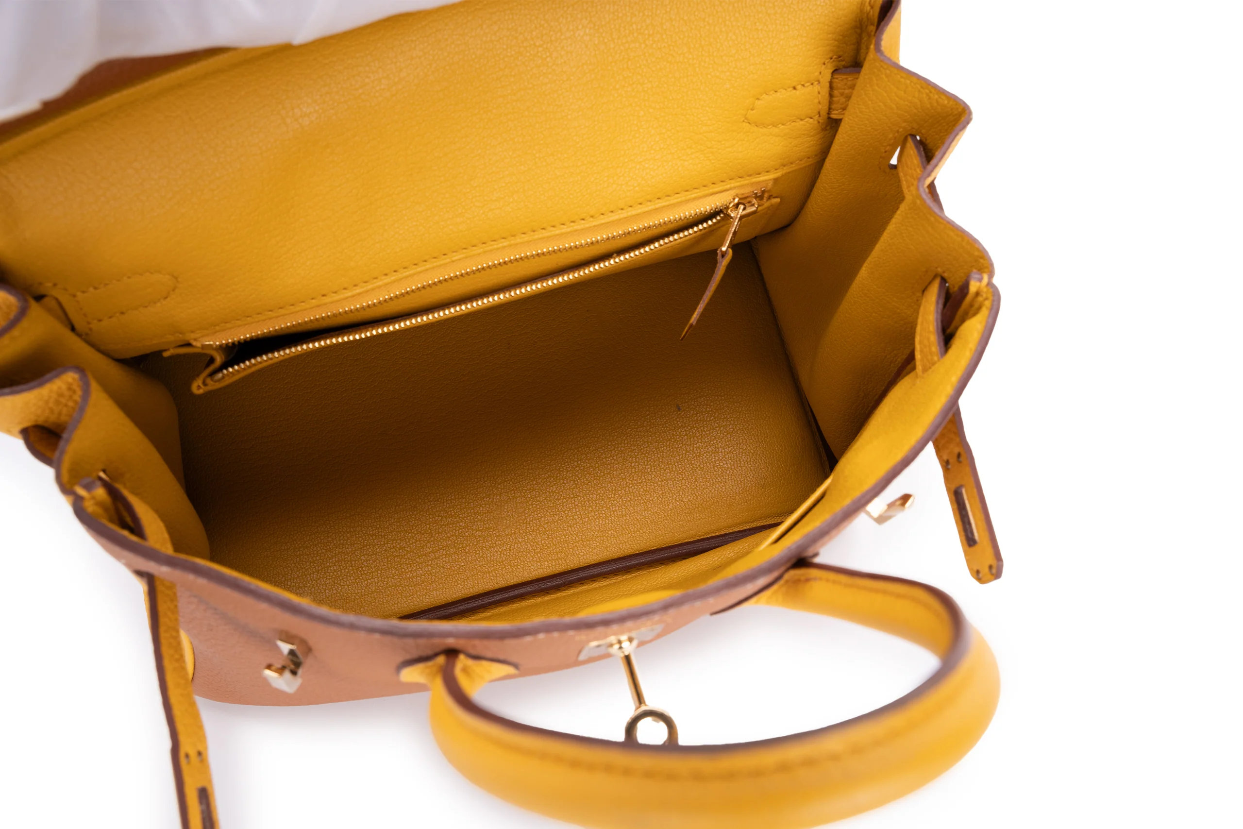 Hermès Birkin 25 Hss Togo Gold Jaune GHW - Image 12