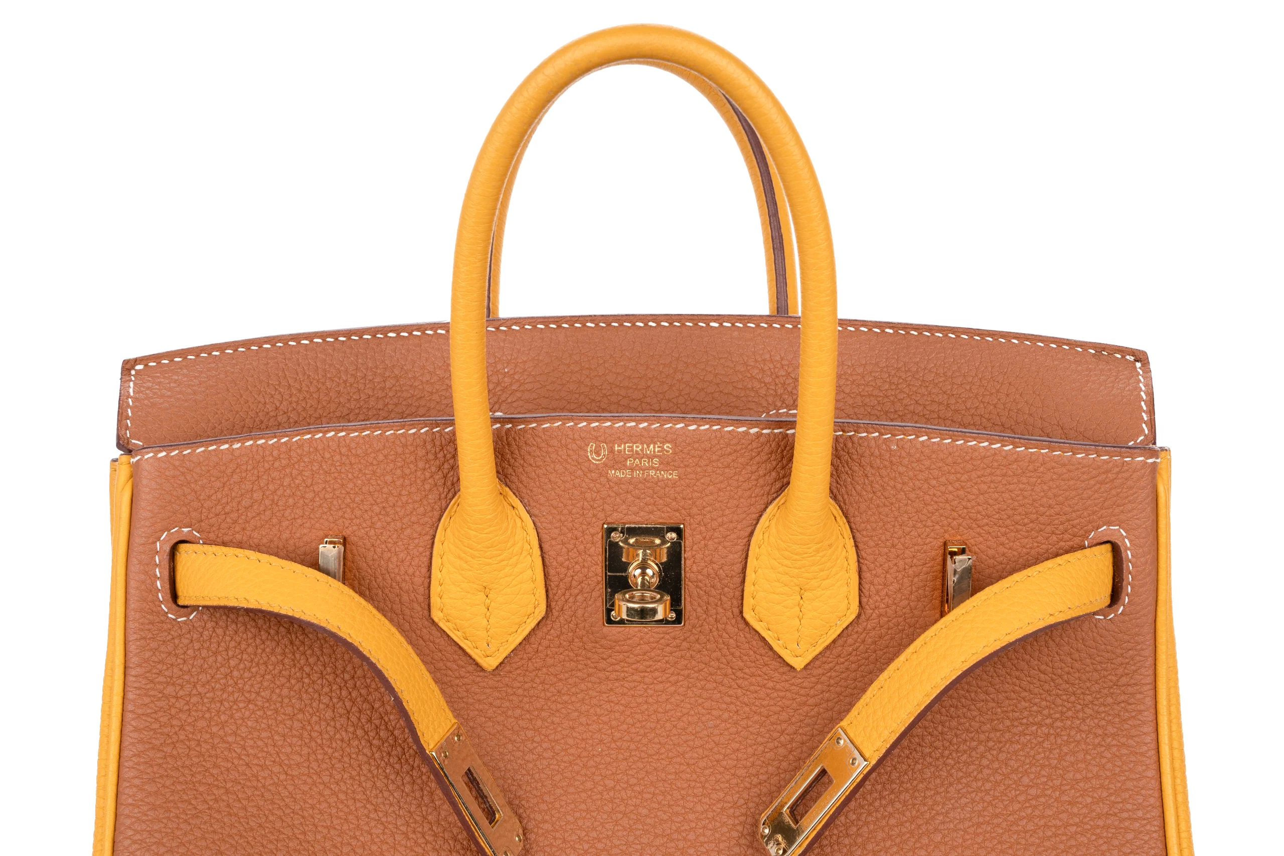 Hermès Birkin 25 Hss Togo Gold Jaune GHW - Image 13