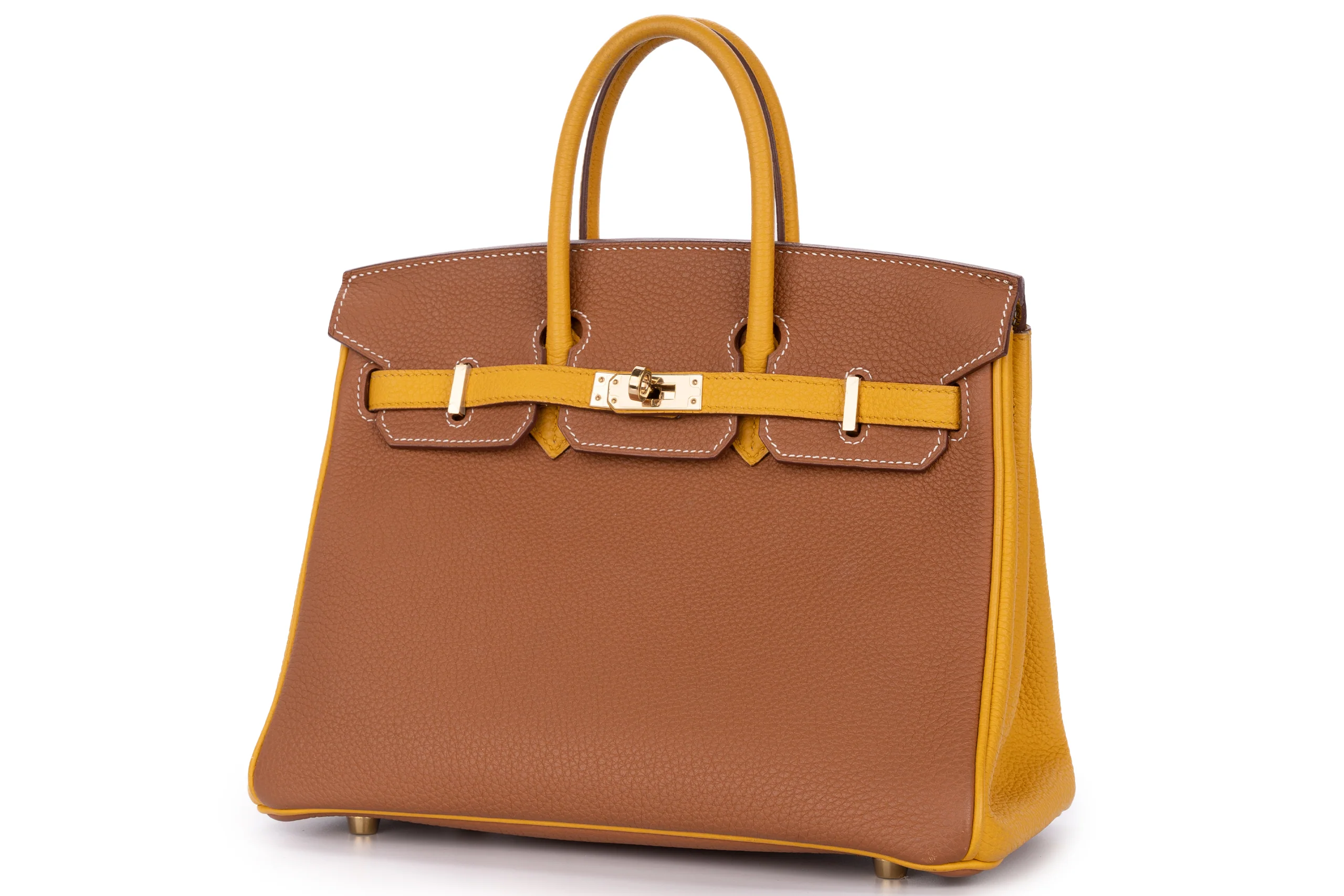 Hermès Birkin 25 Hss Togo Gold Jaune GHW - Image 16