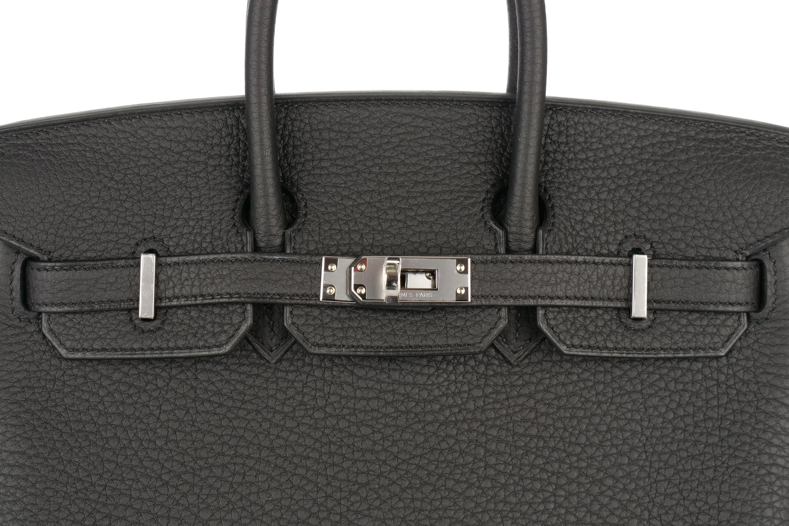 Hermès Birkin 25	HSS 	Togo	Noir / Verso Gris Perle	PHW - Image 7