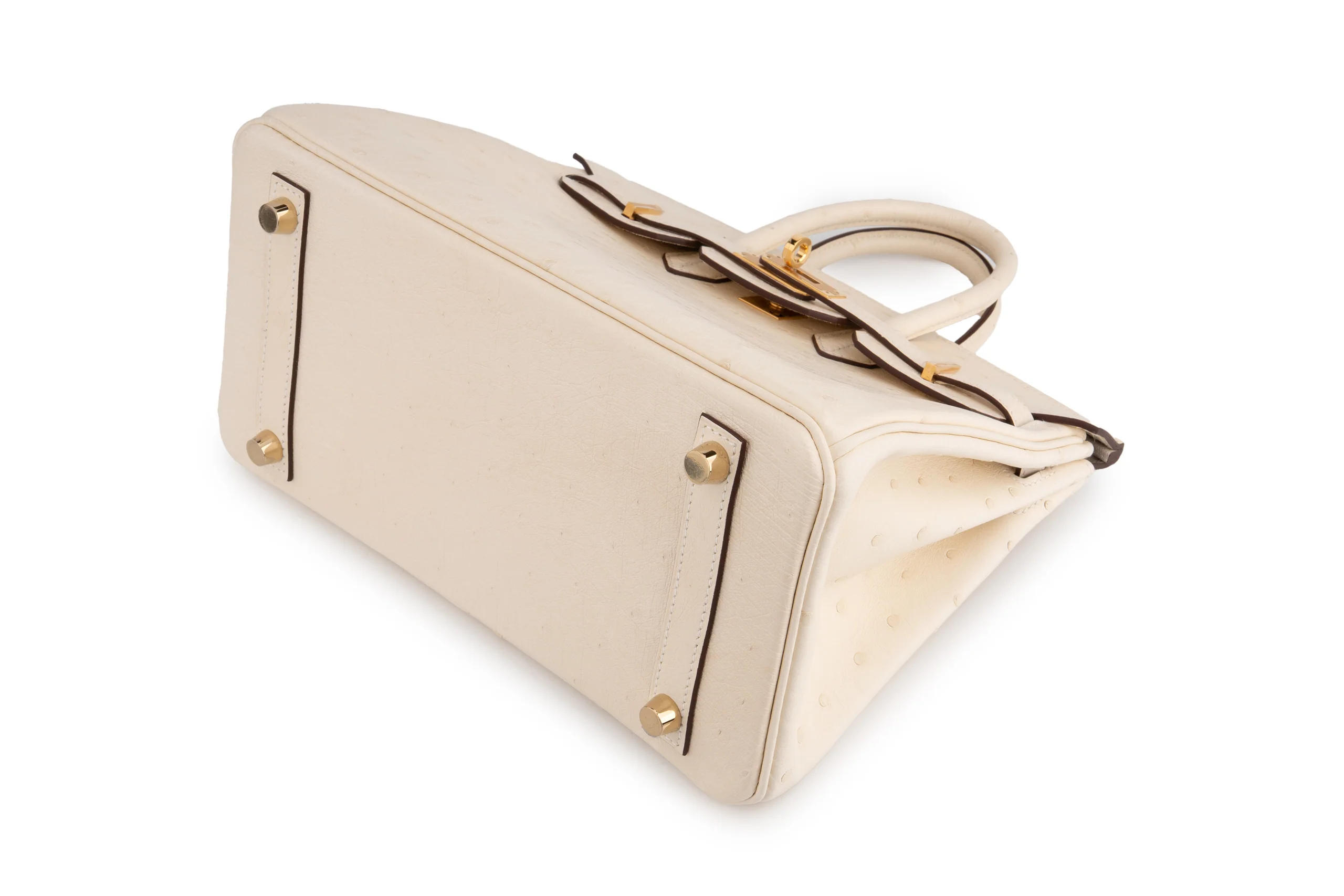 Hermès Birkin 25 		Ostrich 	Nata 	GHW - Image 10