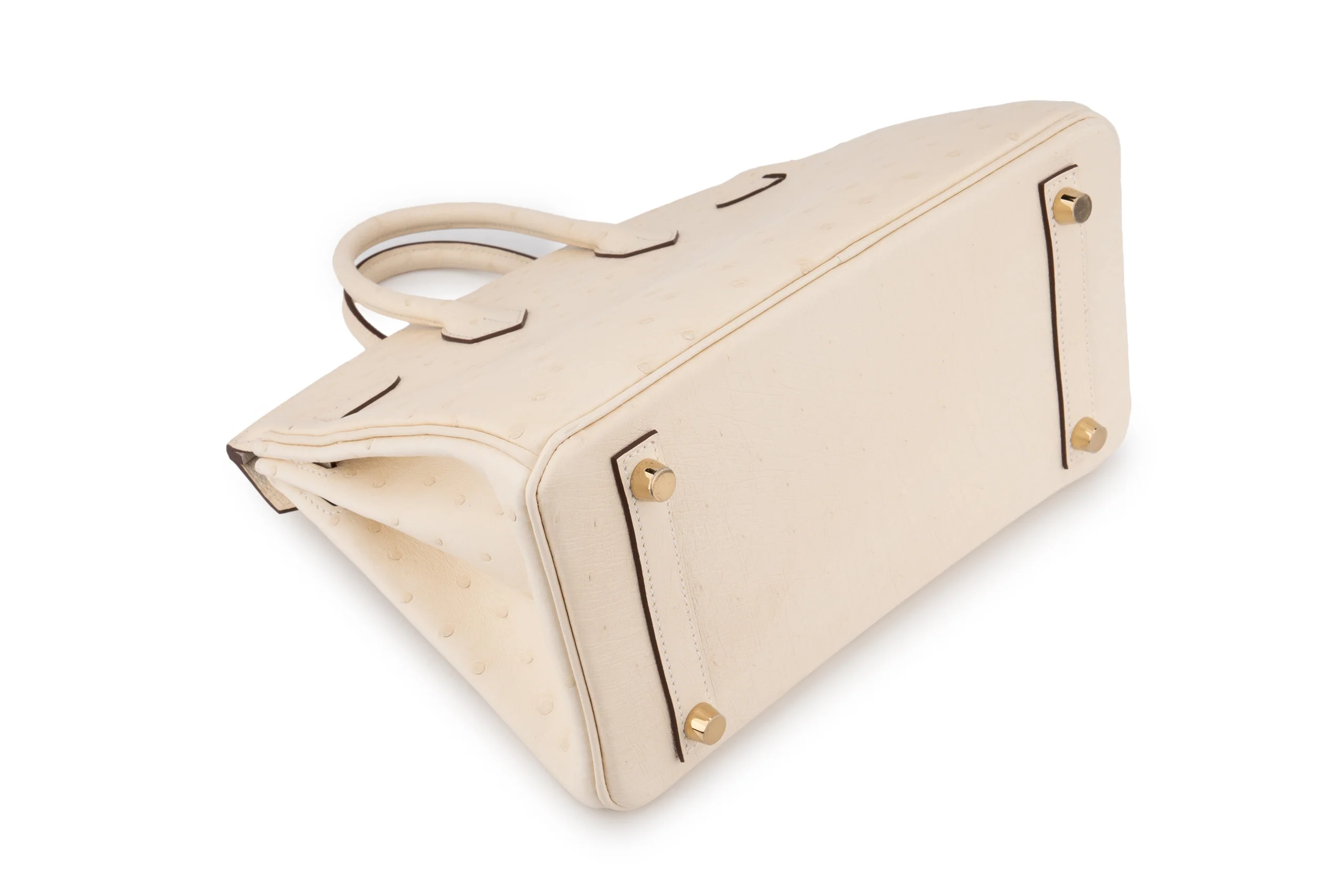 Hermès Birkin 25 		Ostrich 	Nata 	GHW - Image 13