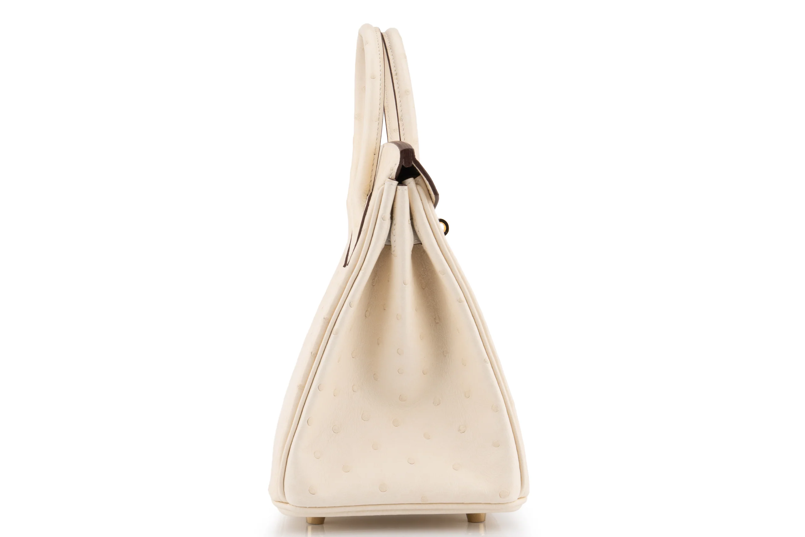 Hermès Birkin 25 		Ostrich 	Nata 	GHW - Image 5