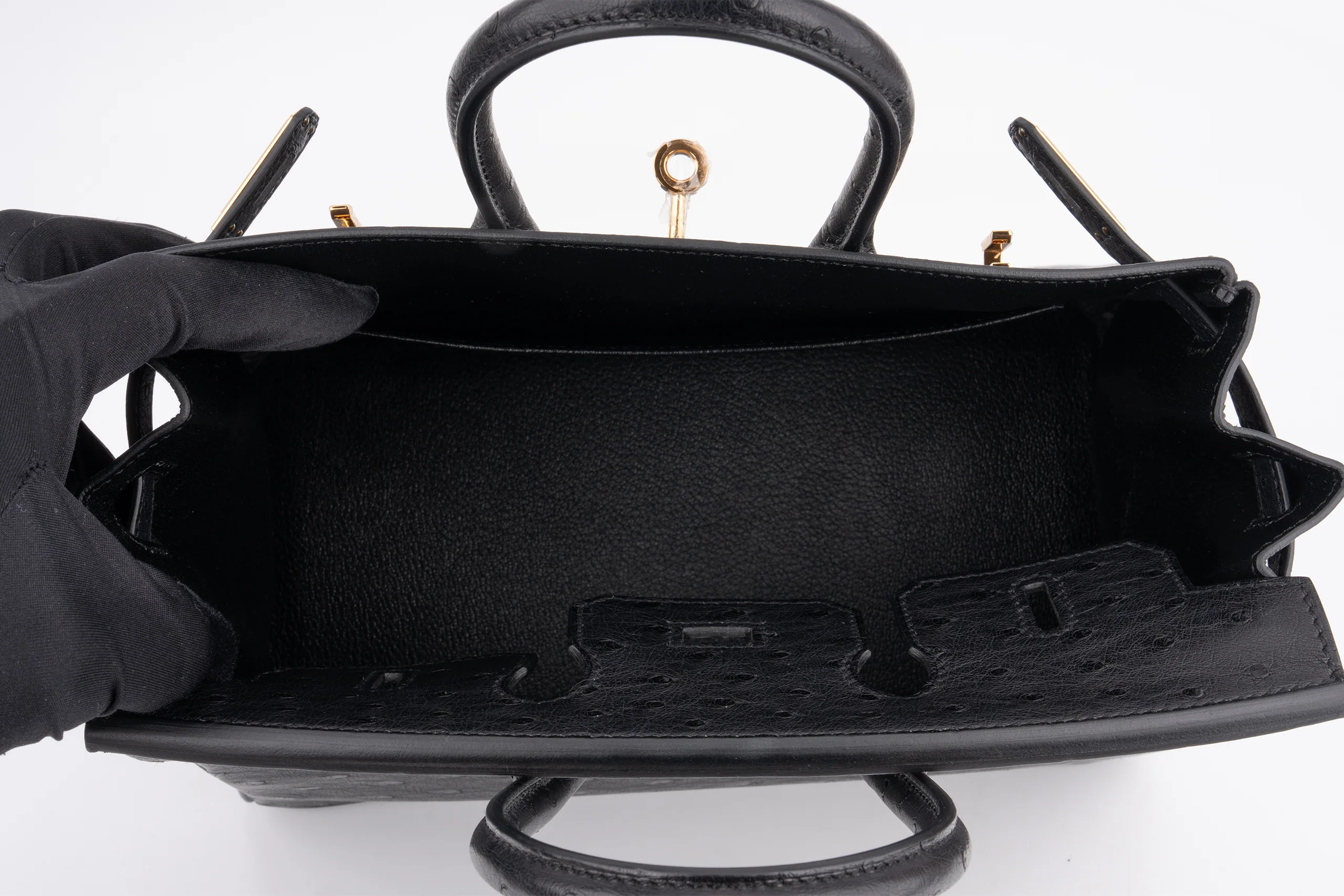 Hermès Birkin 25		Ostrich	Noir	GHW - Image 10