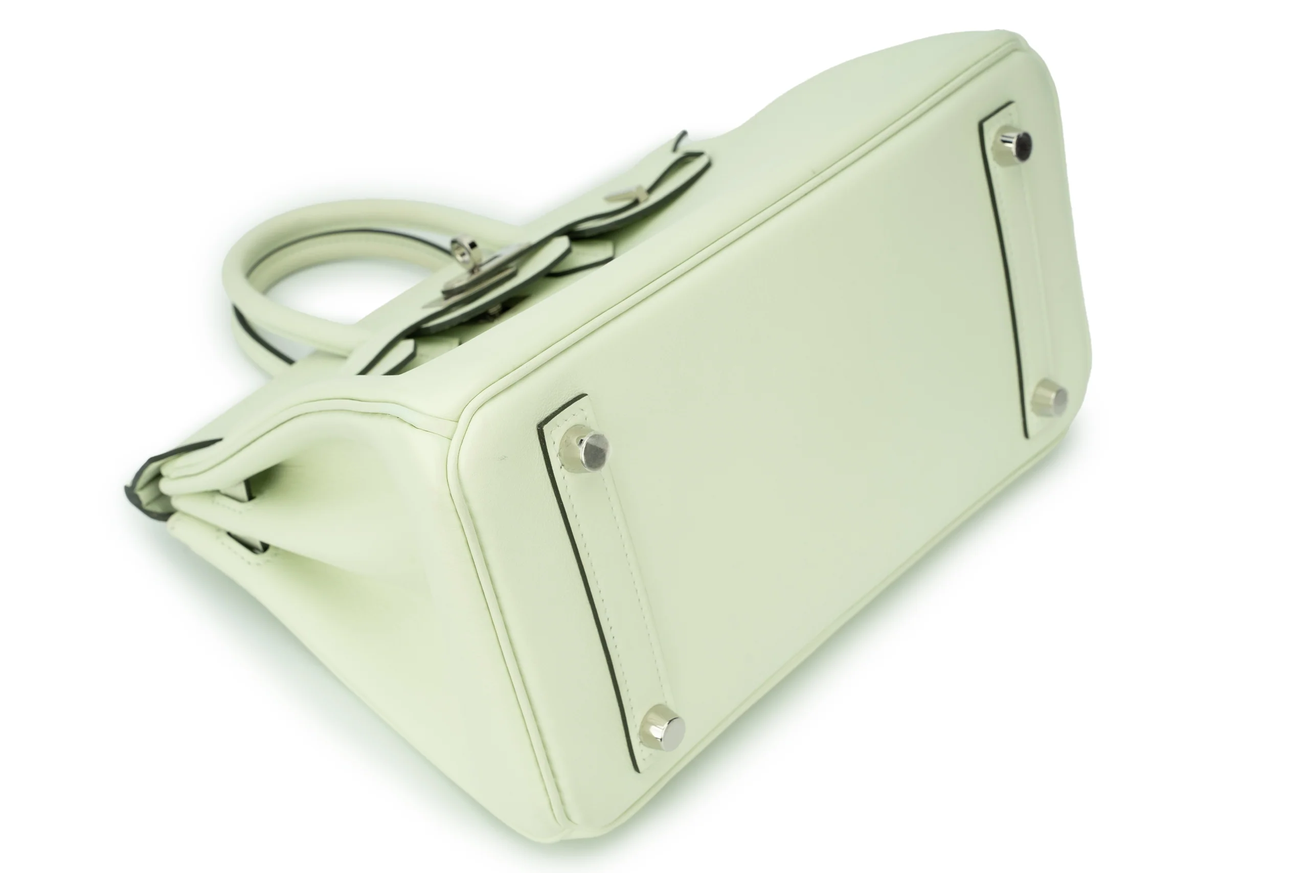 Hermès Birkin 25 Retourne Swift Vert Fizz PHW - Image 12
