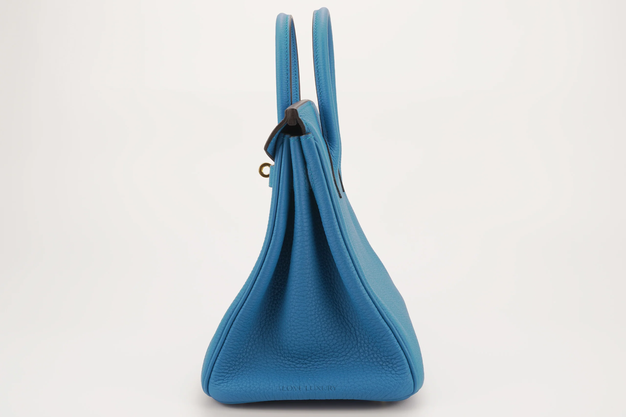 Hermès Birkin 25 Retourne Togo Blue Zanzibar GHW - Image 3