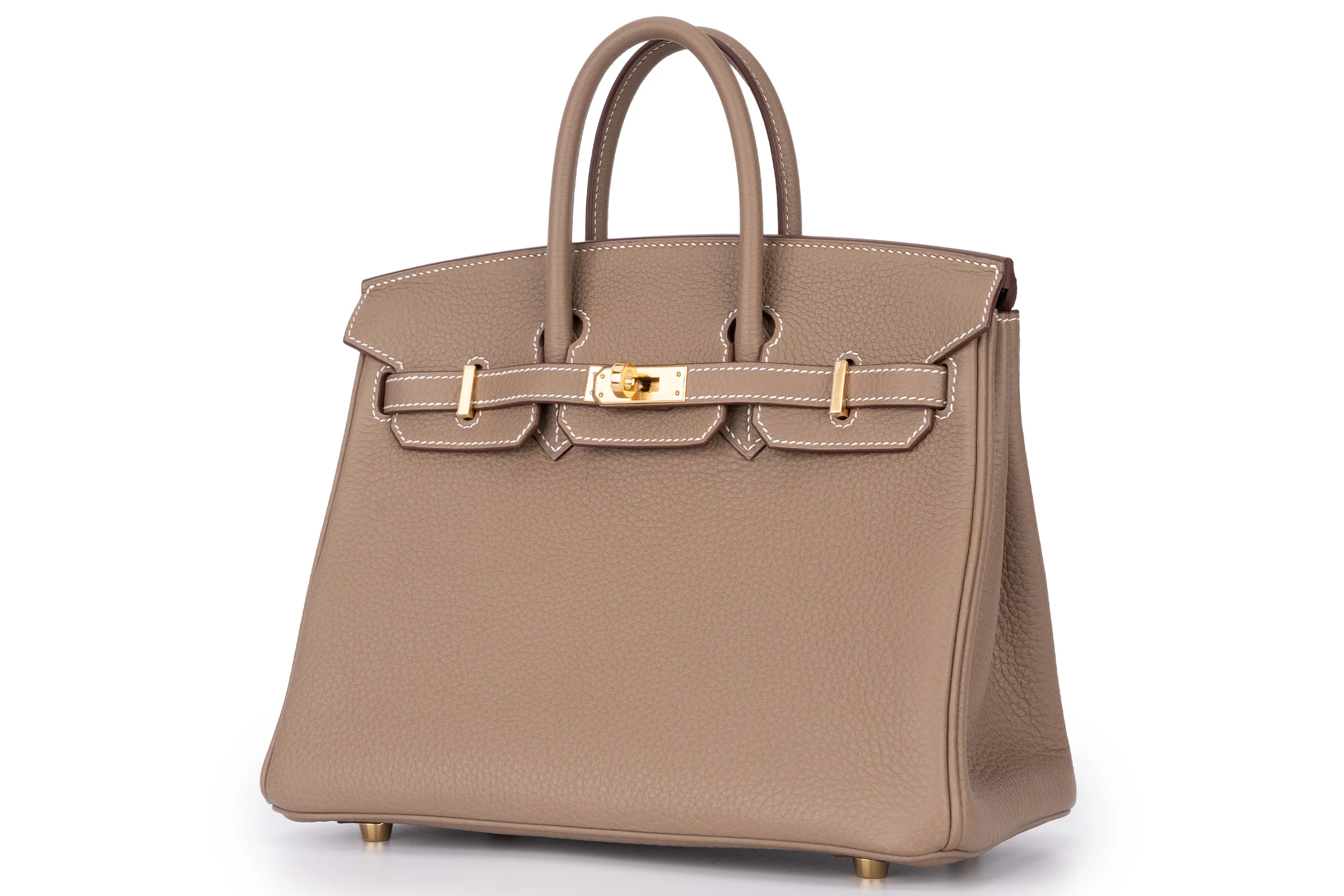 Hermès Birkin 25 Retourne Togo Etoupe GHW - Image 2