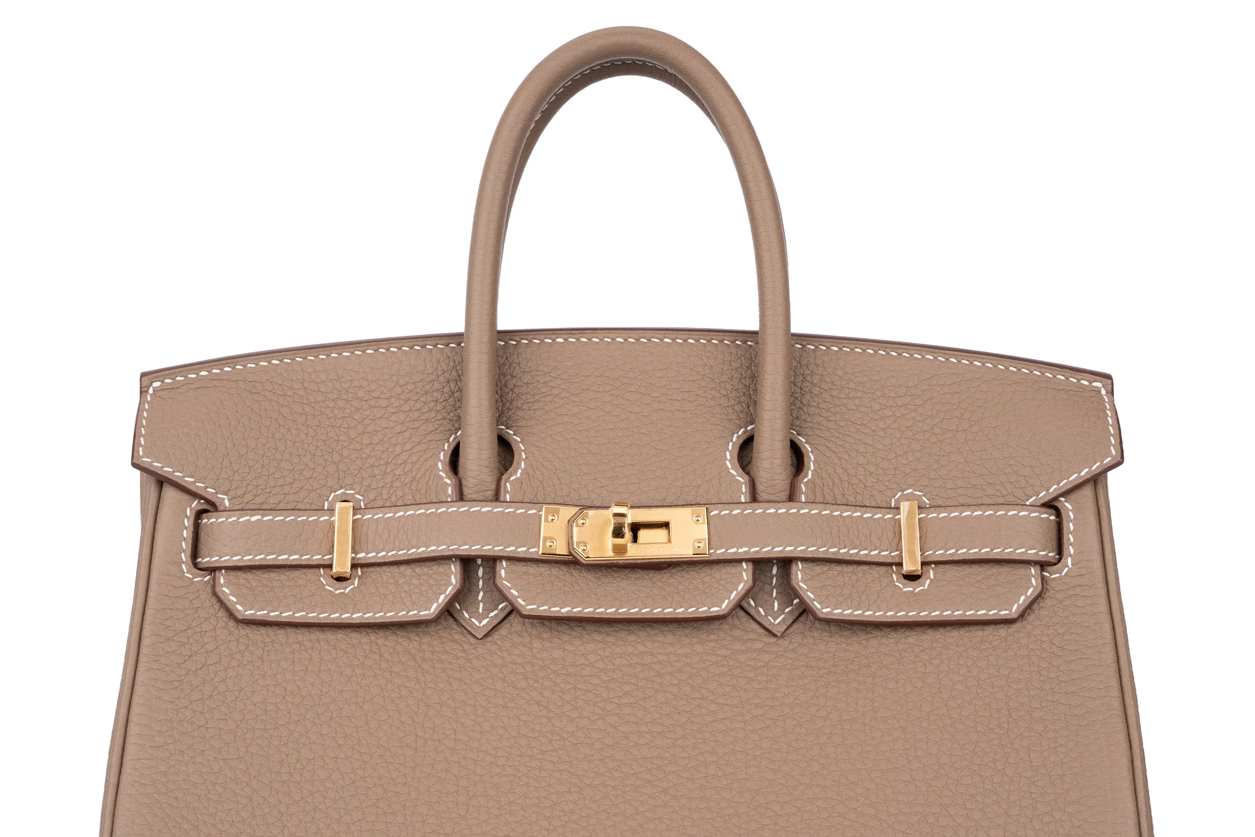Hermès Birkin 25 Retourne Togo Etoupe GHW - Image 6