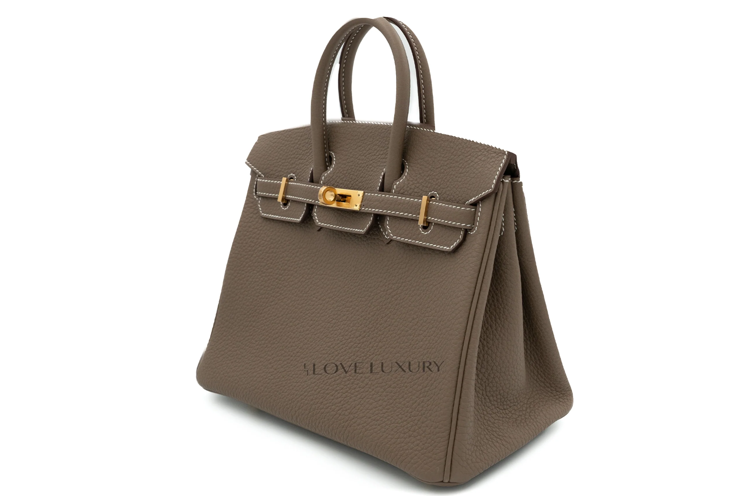 Hermès Birkin 25 Retourne Togo Etoupe GHW - Image 2