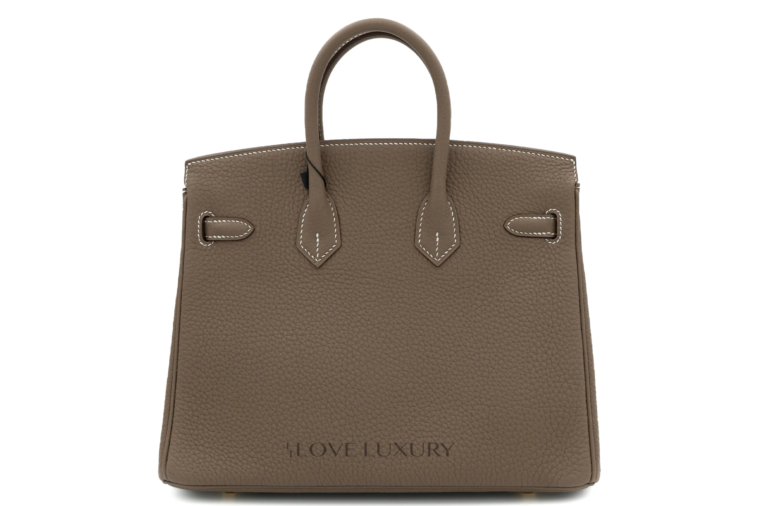 Hermès Birkin 25 Retourne Togo Etoupe GHW - Image 3