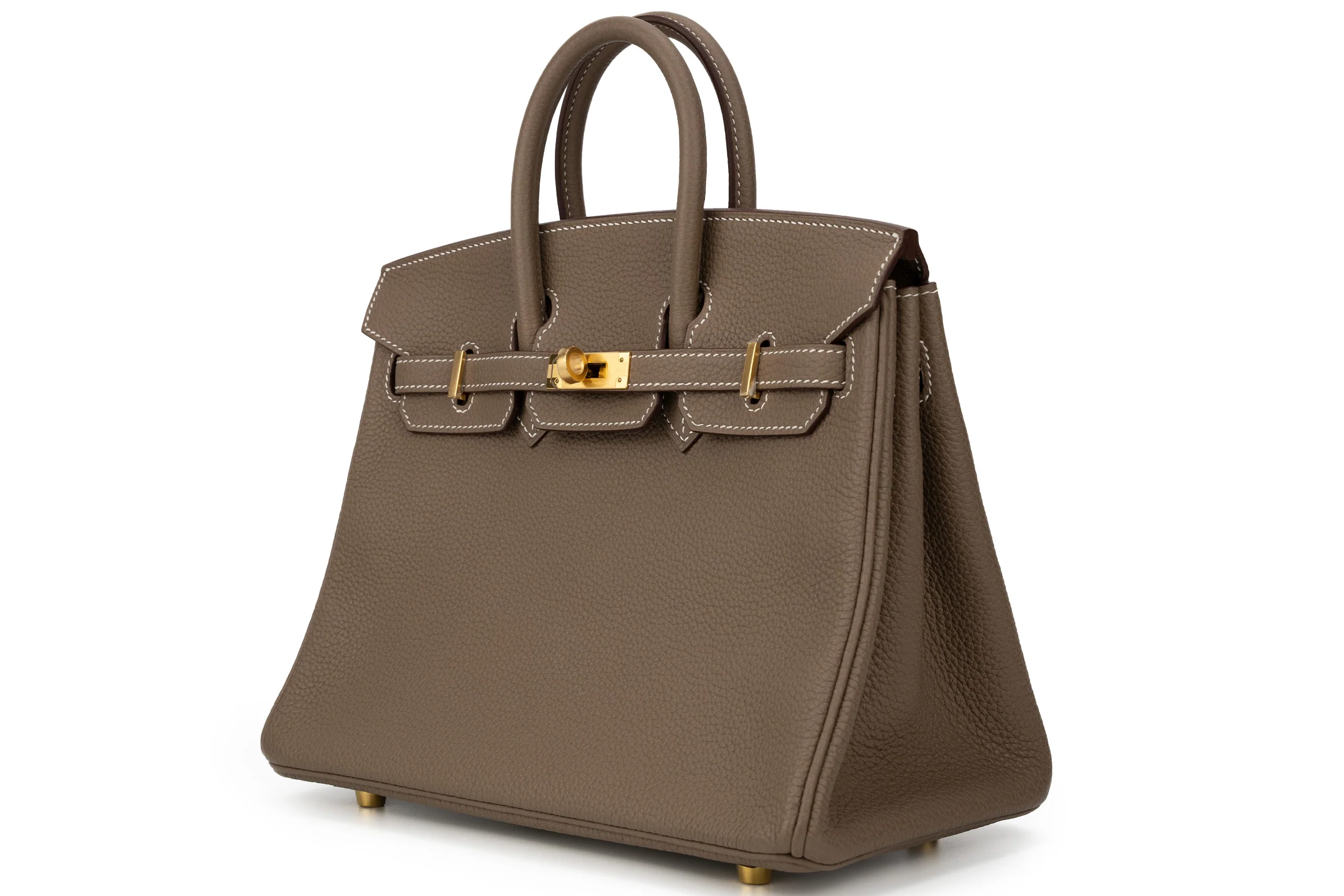 Hermès Birkin 25 Retourne Togo Etoupe GHW - Image 2