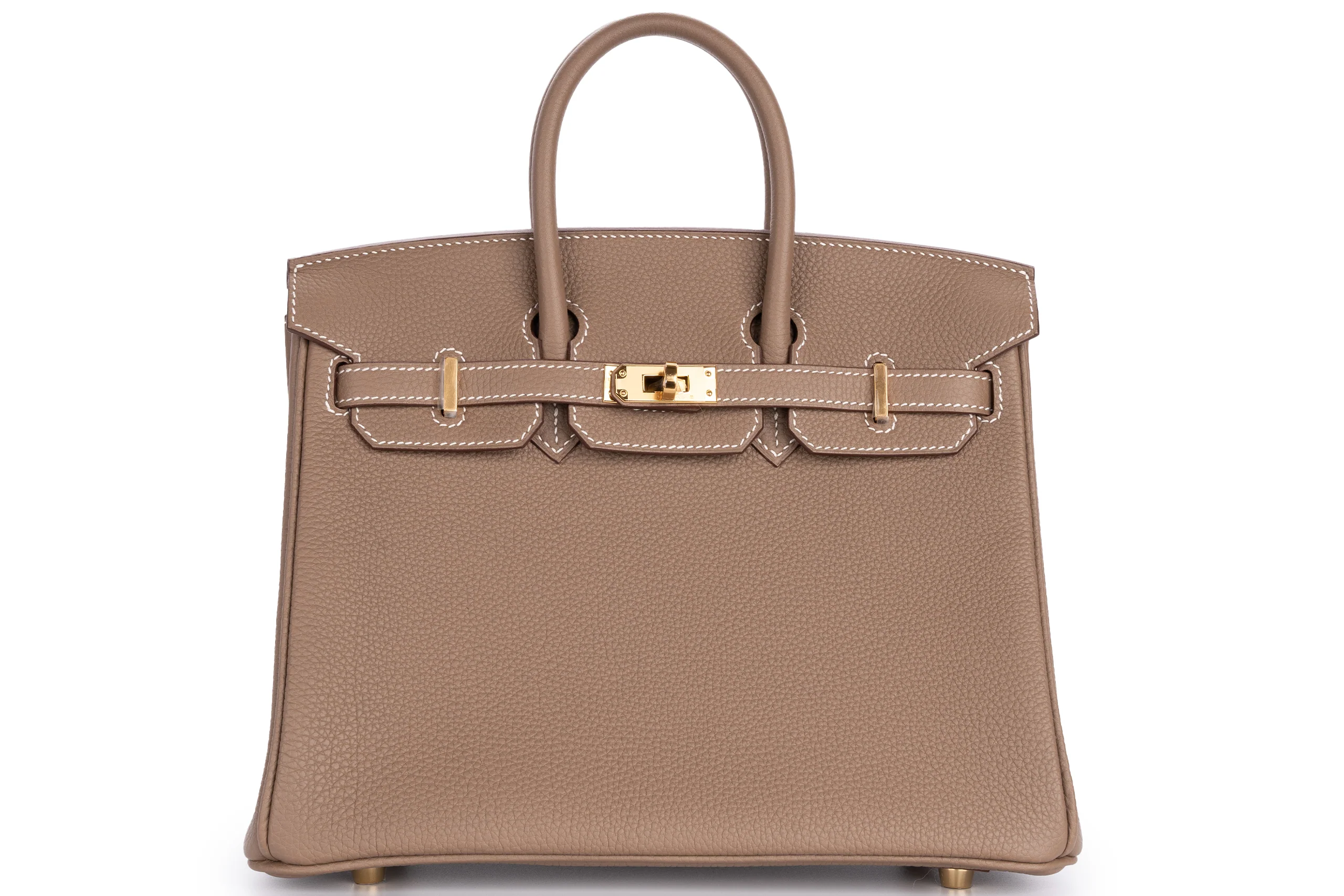 Hermès Birkin 25 Retourne Togo Etoupe GHW