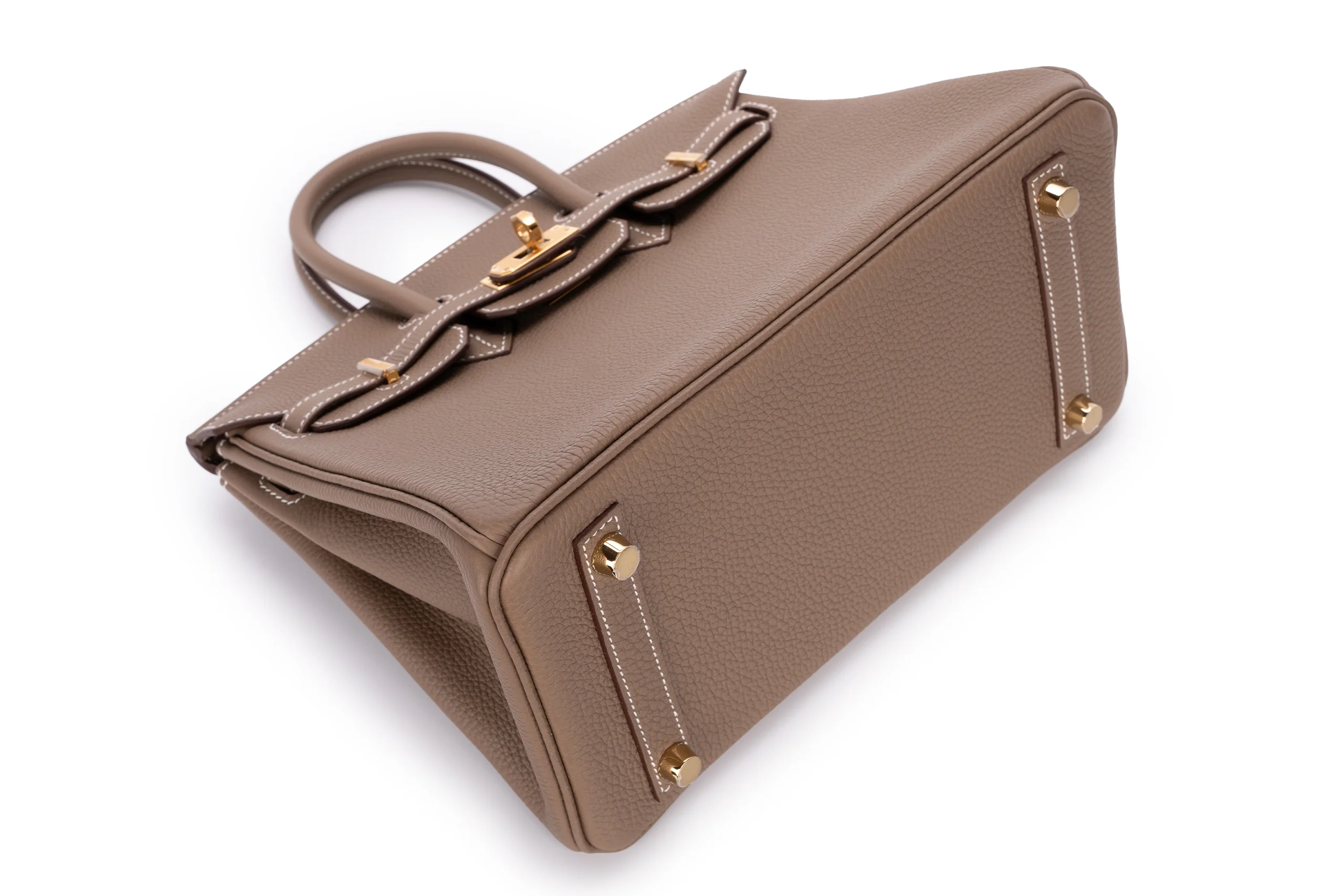 Hermès Birkin 25 Retourne Togo Etoupe GHW - Image 9