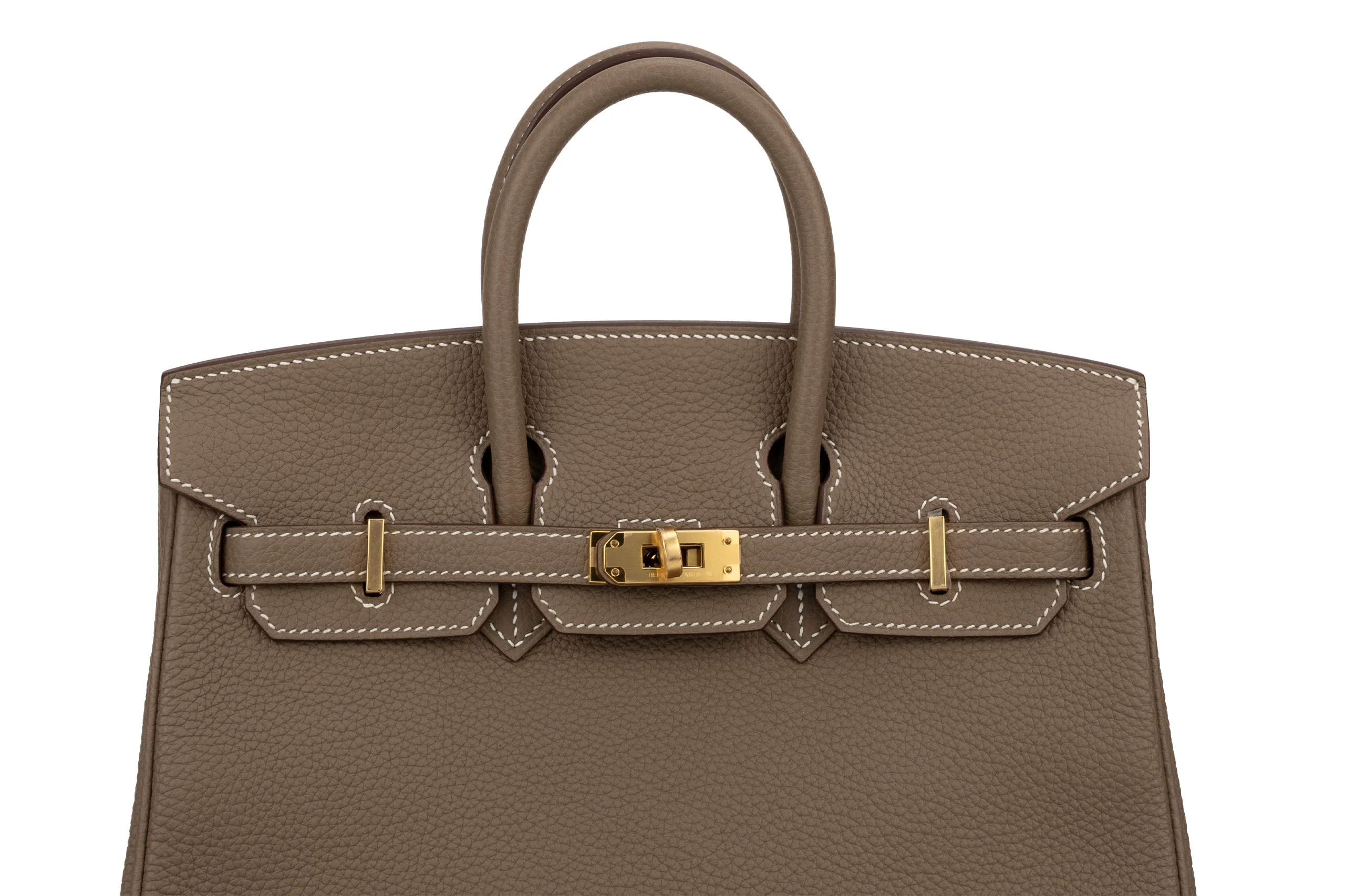 Hermès Birkin 25 Retourne Togo Etoupe GHW - Image 7