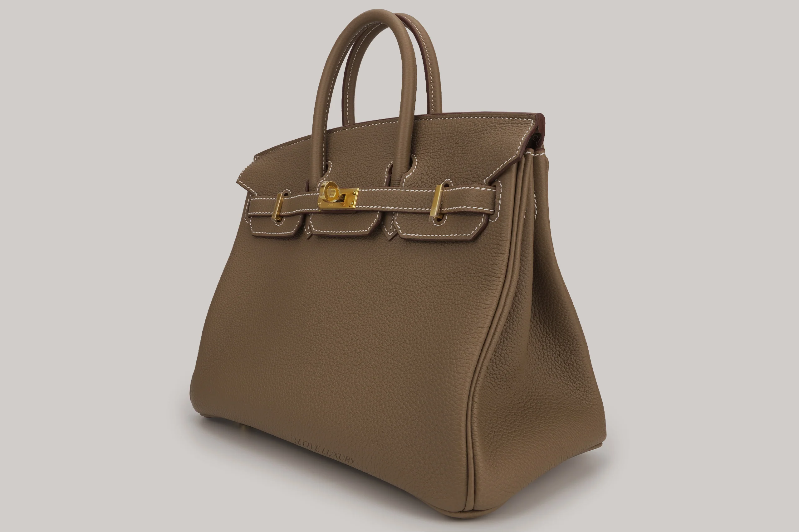 Hermès Birkin 25 Retourne Togo Etoupe GHW B-Stamp - Image 2