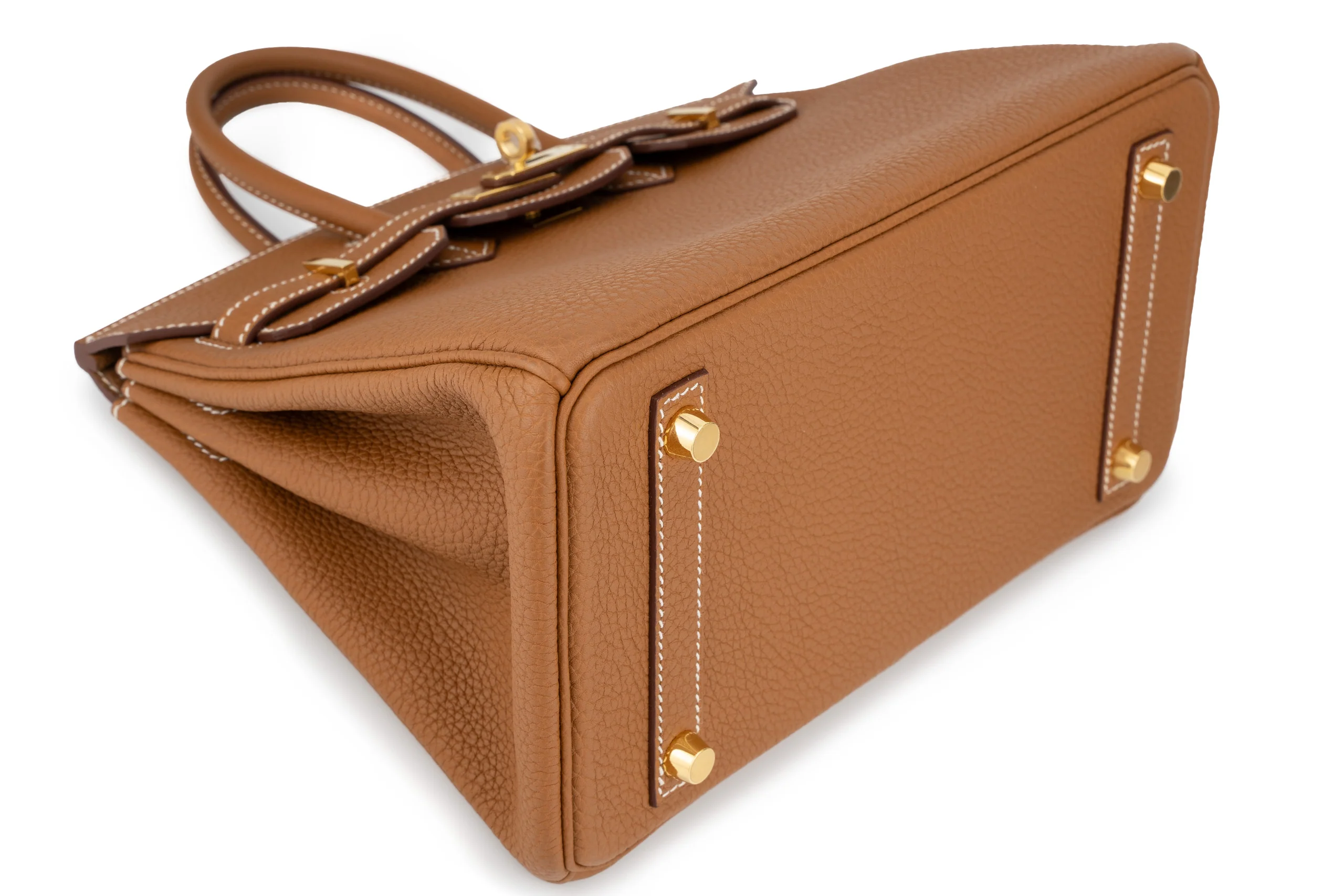 Hermès Birkin 25 Retourne Togo Gold GHW - Image 10