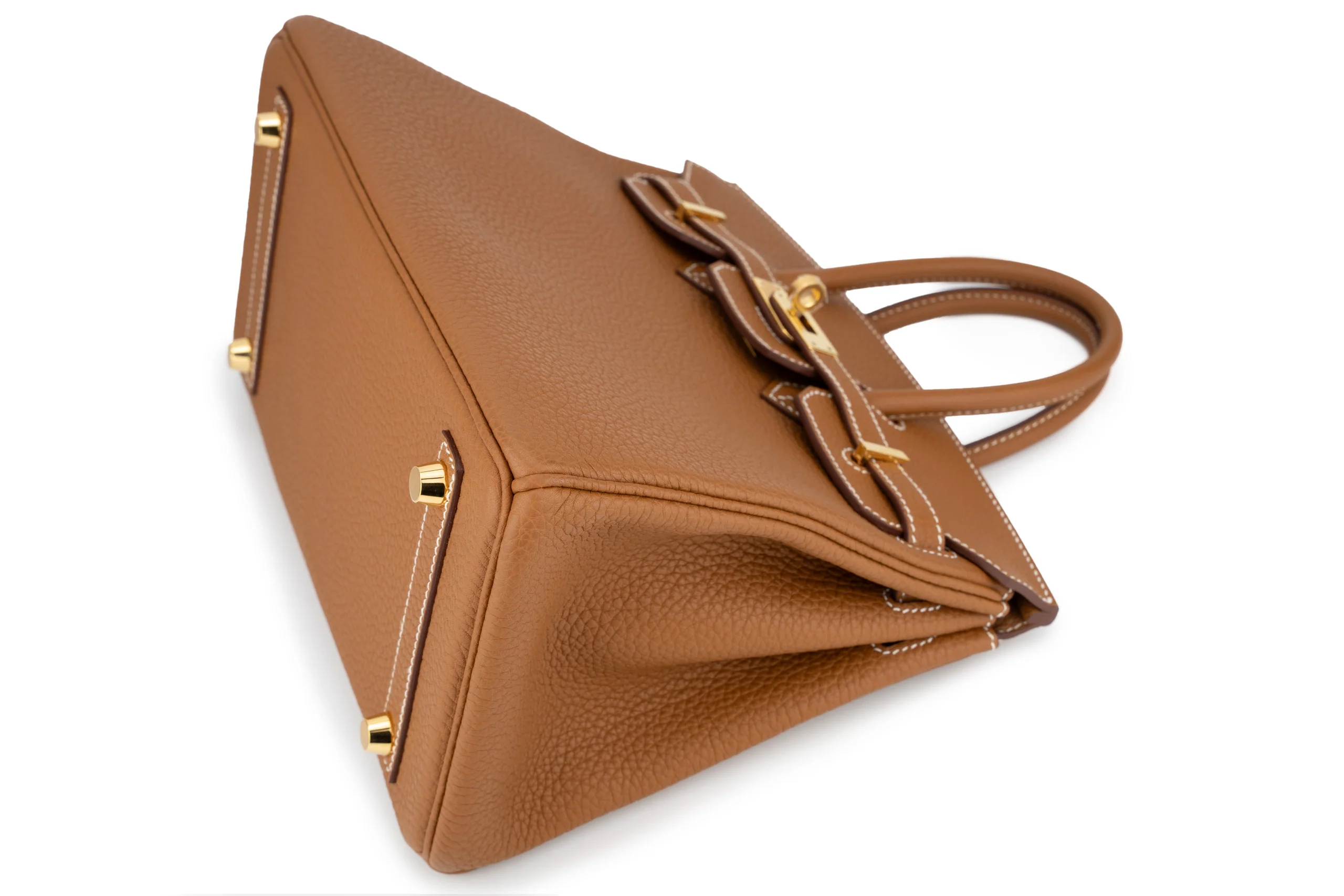 Hermès Birkin 25 Retourne Togo Gold GHW - Image 9
