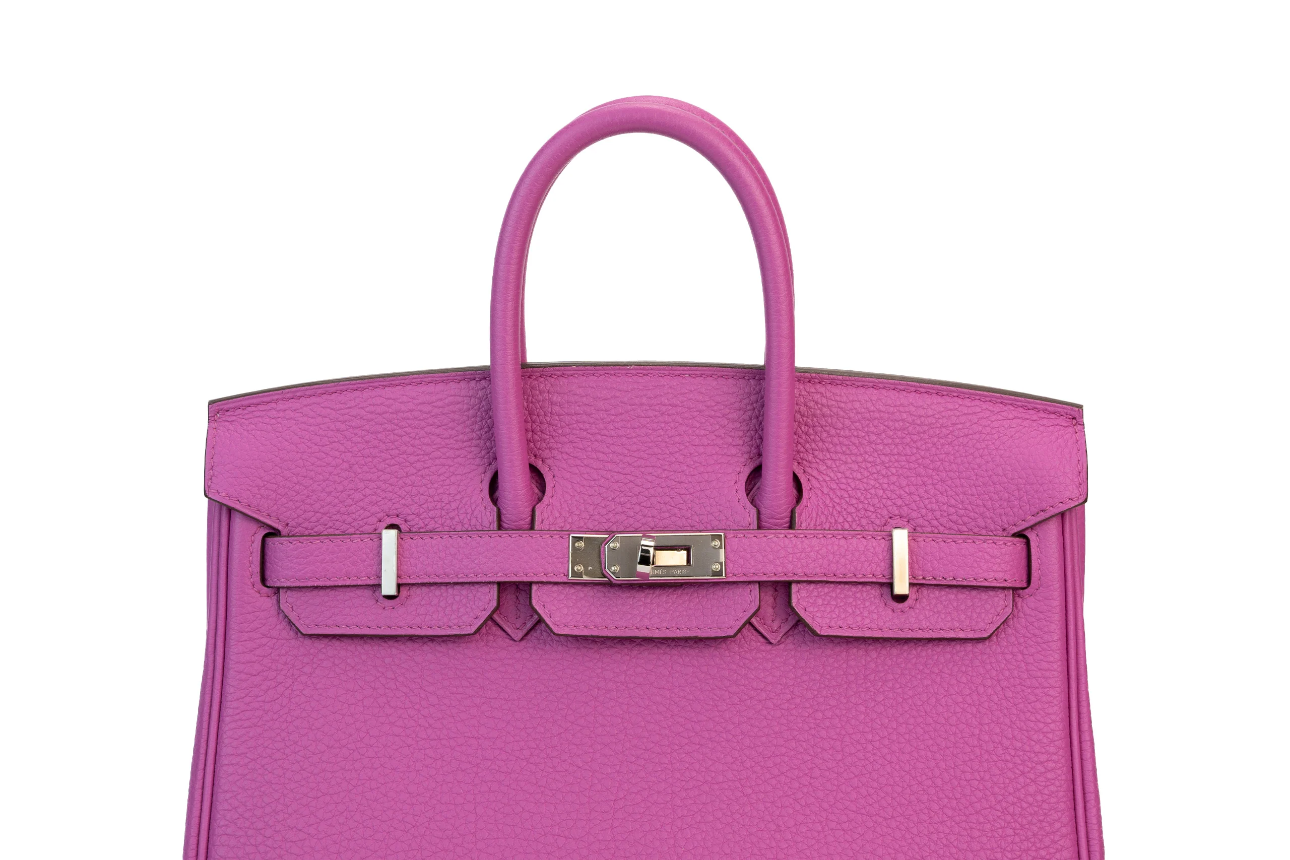 Hermès Birkin 25 Retourne Togo Magnolia PHW - Image 6