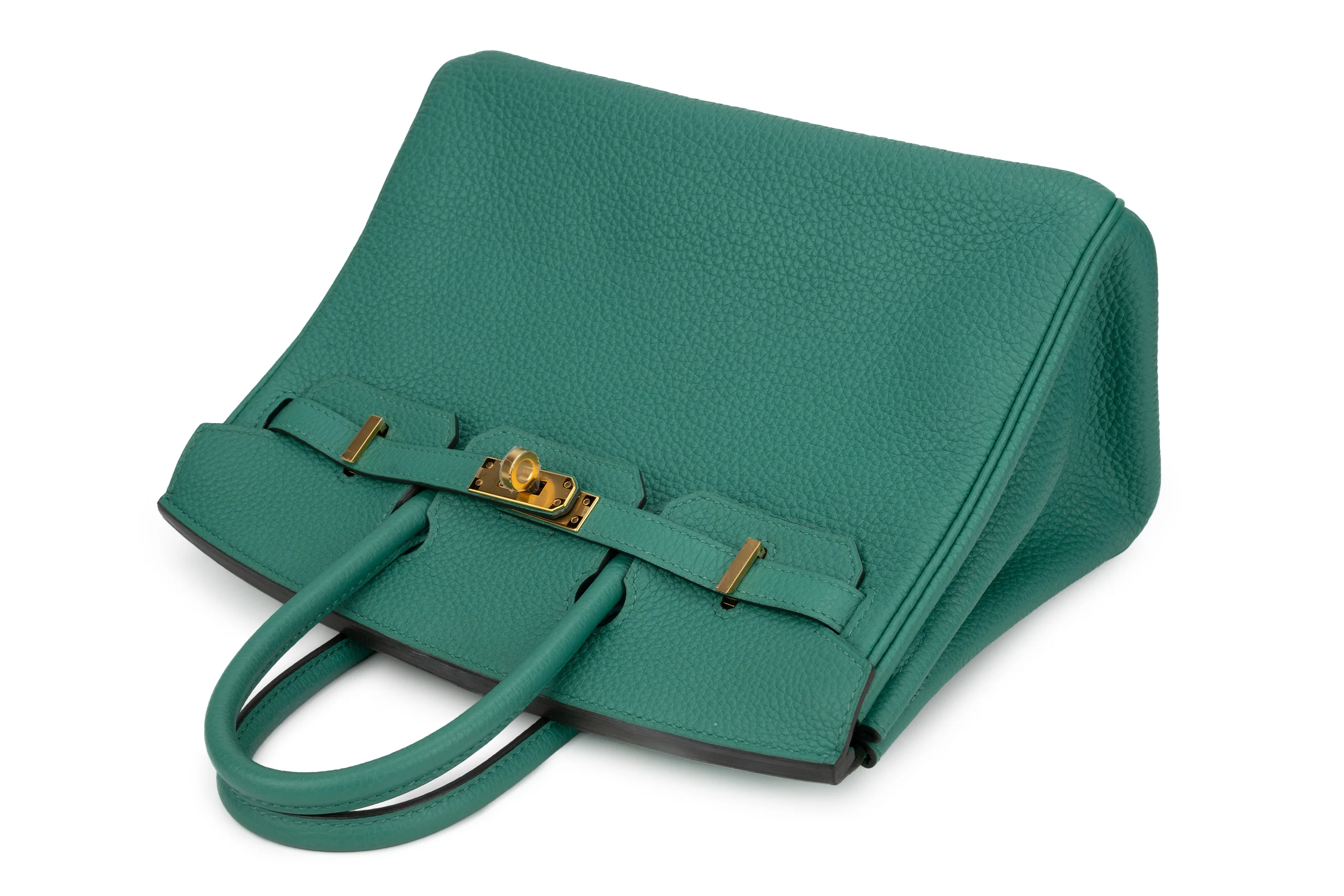 Hermès Birkin 25 Retourne Togo Vert Verone GHW - Image 12
