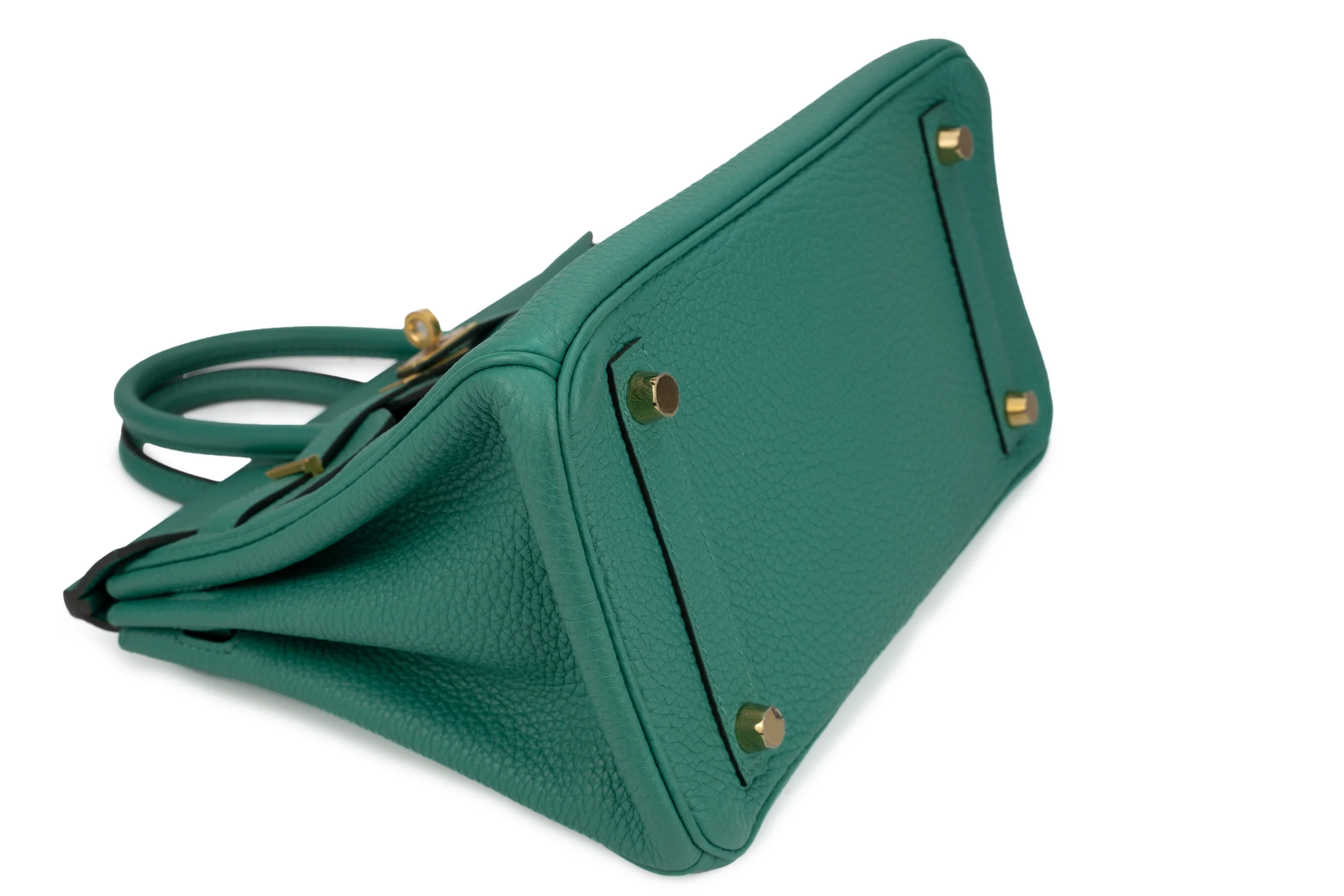 Hermès Birkin 25 Retourne Togo Vert Verone GHW - Image 9