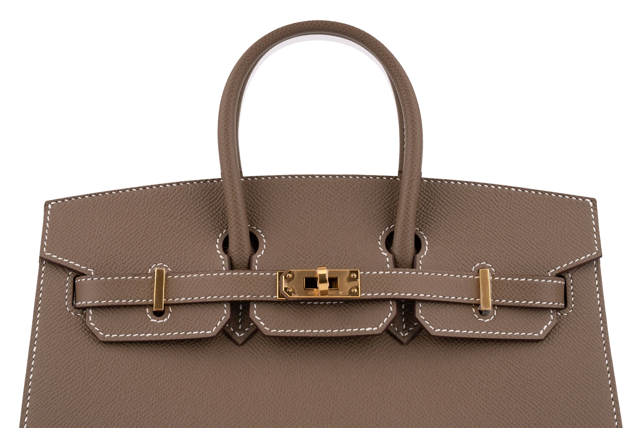 Hermès Birkin 25	Sellier	Epsom 	Etoupe	GHW - Image 7