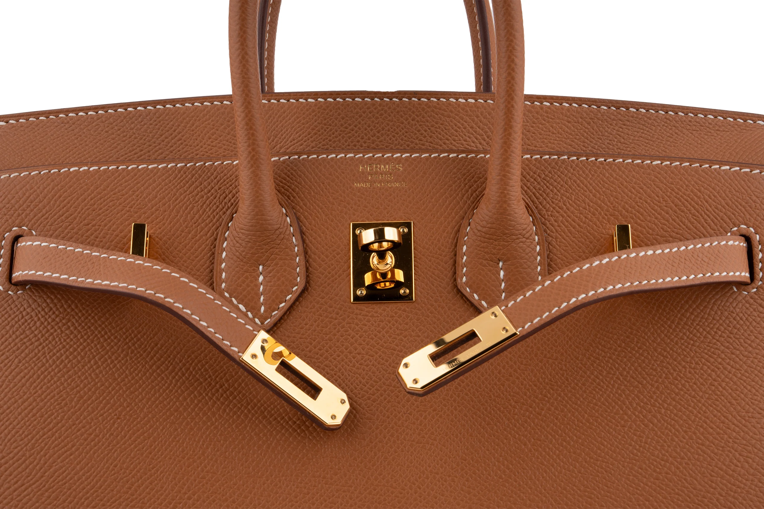 Hermès Birkin 25 	Sellier	Epsom  	Gold 	GHW - Image 8
