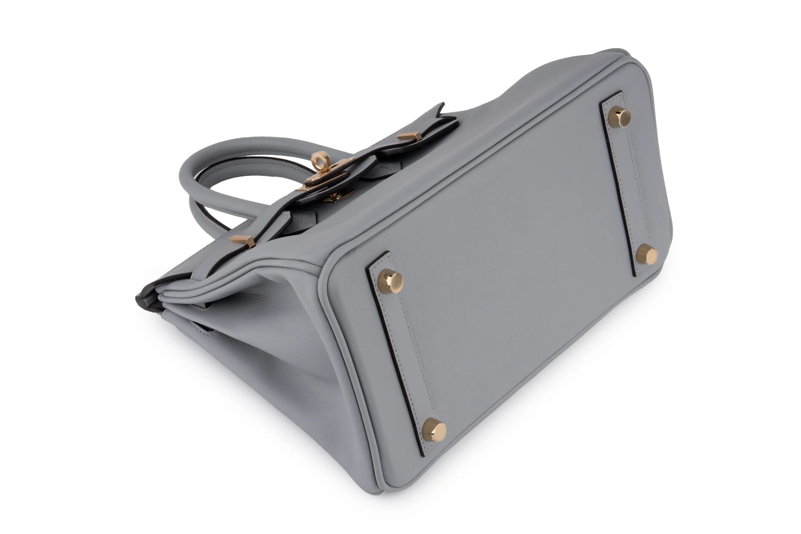 Hermès Birkin 25 Swift Gris Pantin PBHW - Image 9