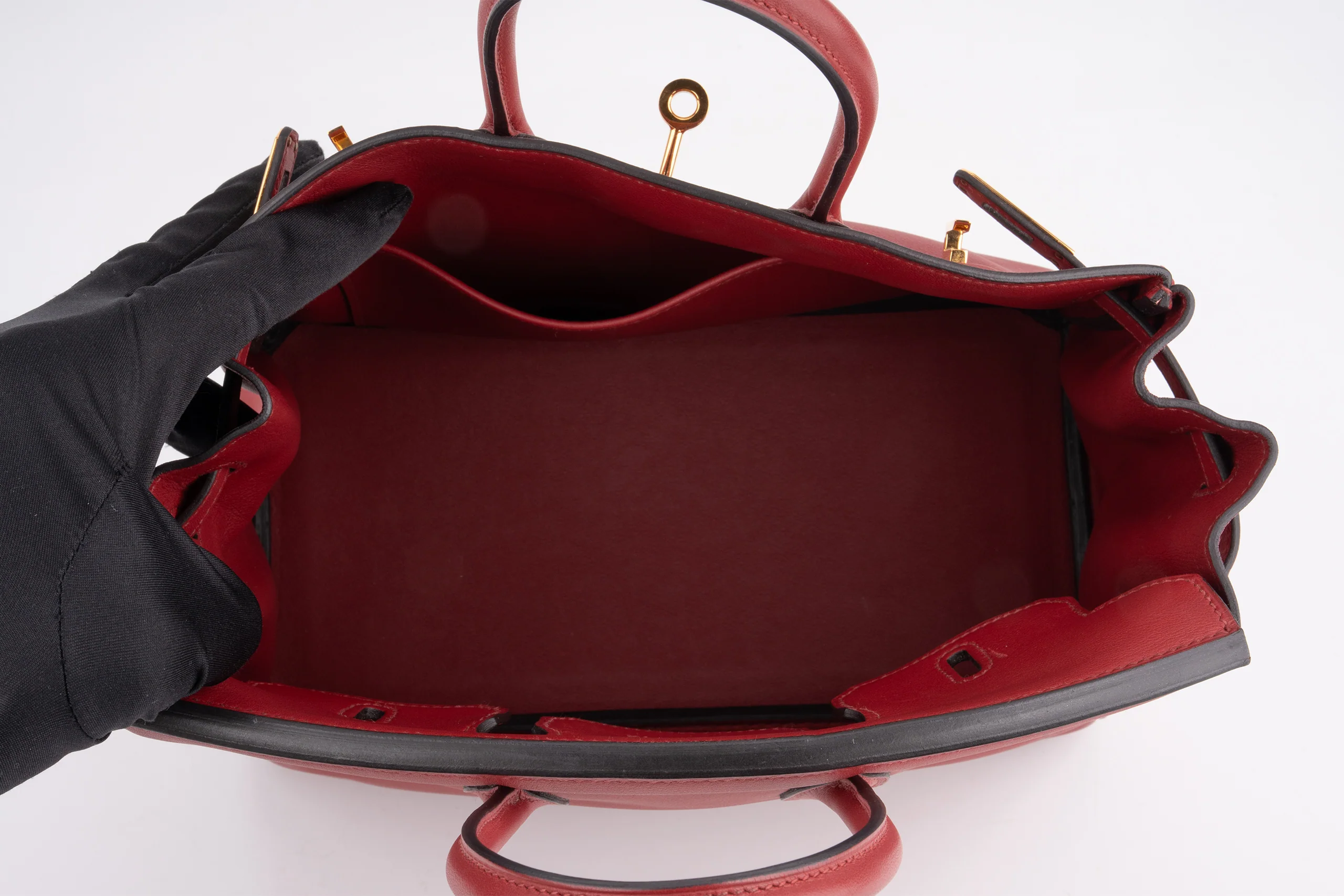 Hermès Birkin 25	Swift 	Rouge Grenant	GHW - Image 9