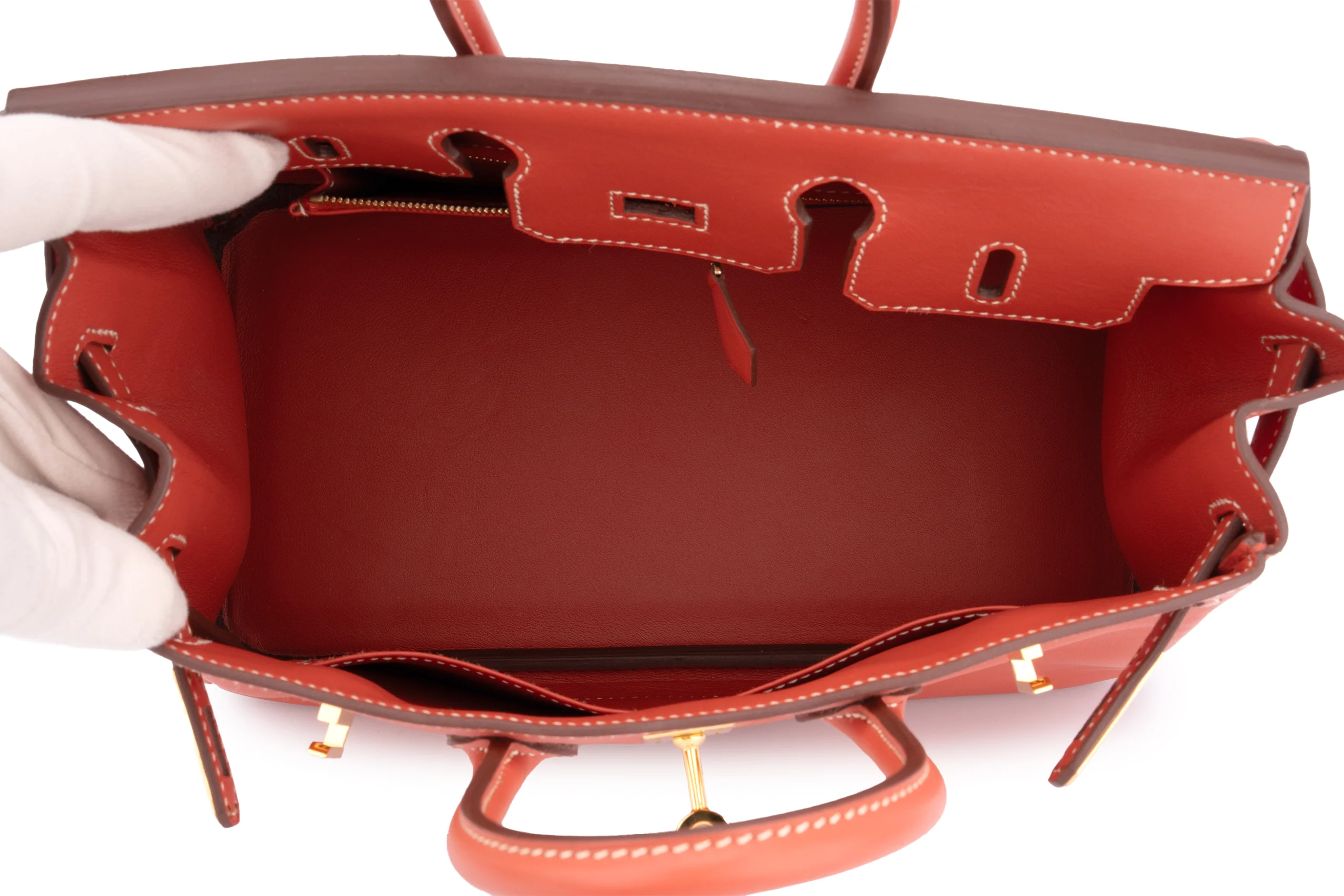 Hermès Birkin 25 Swift Sanguine	GHW - Image 9