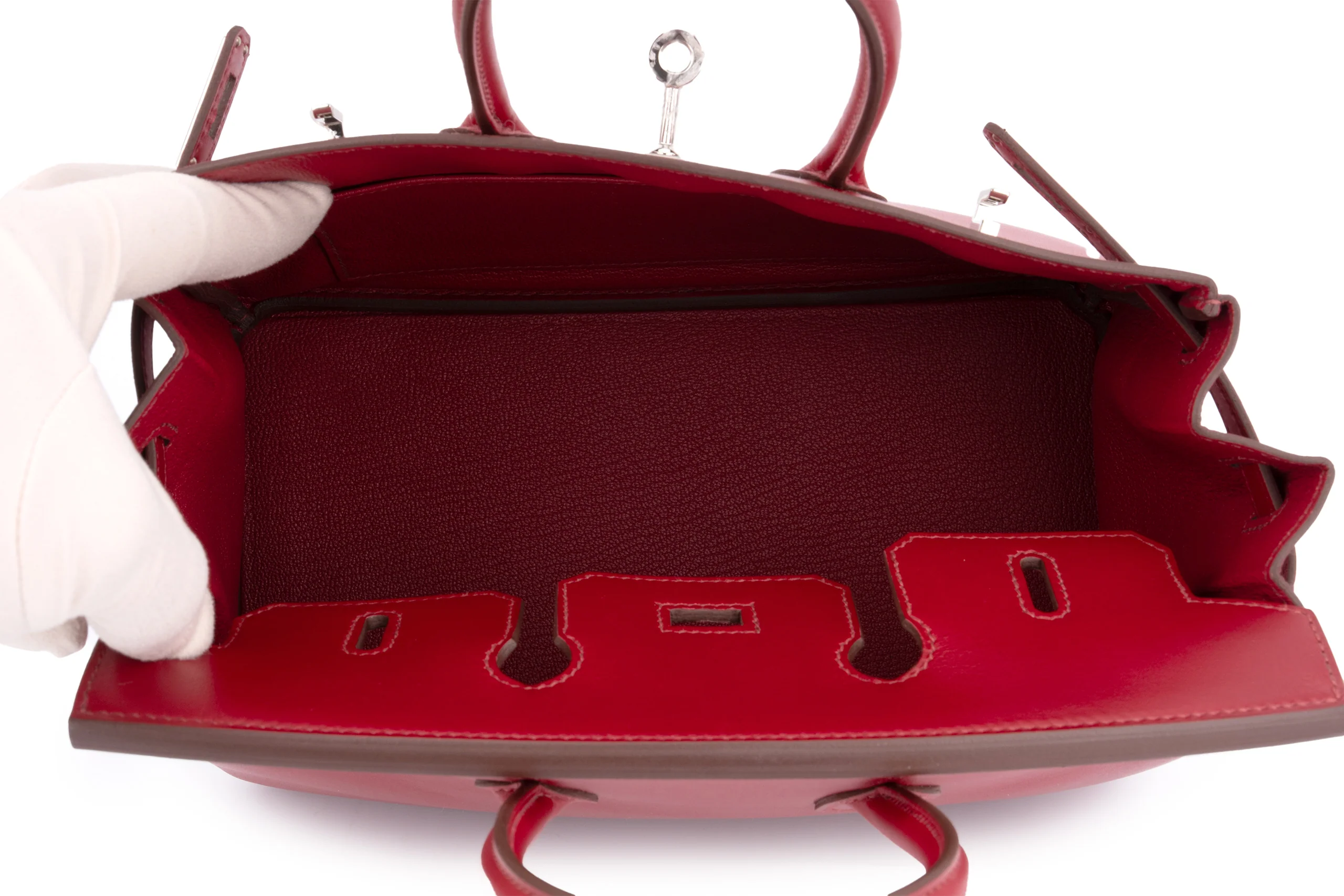 Hermès Birkin 25 Tadelakt	Rubis	PHW - Image 9