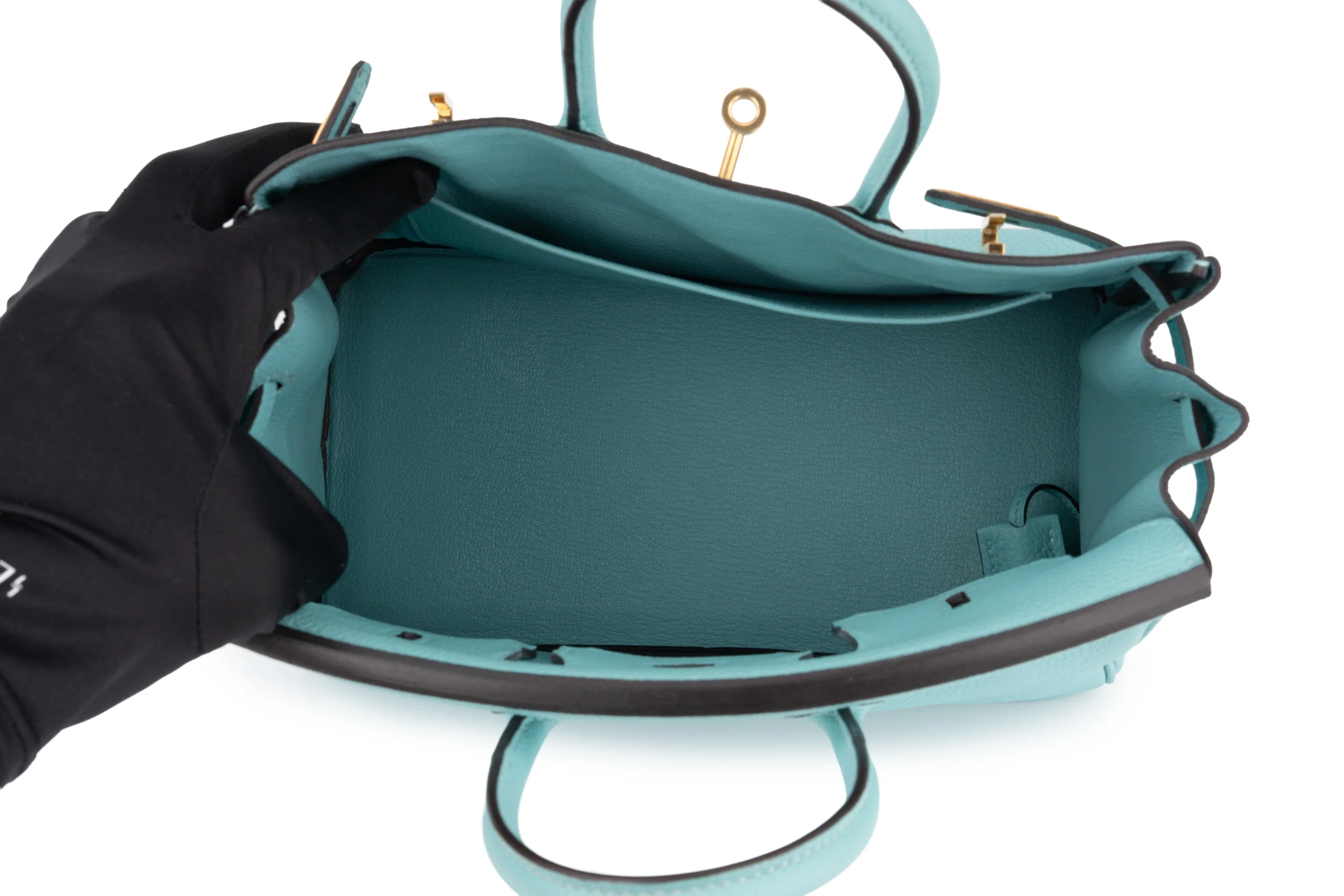 Hermès Birkin 25 Togo Bleu Atoll GHW - Image 9
