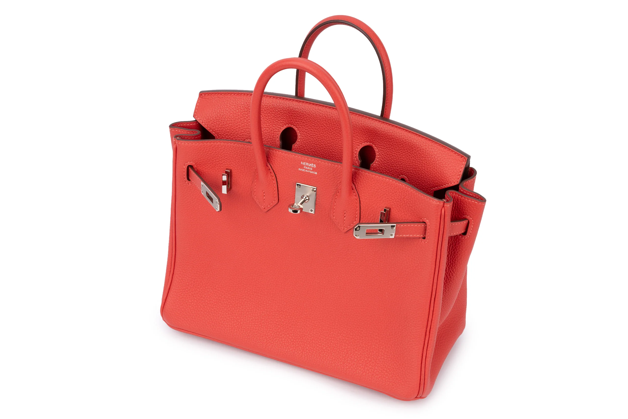 Hermès Birkin 25		Togo 	Rouge Pivoine 	PHW - Image 10