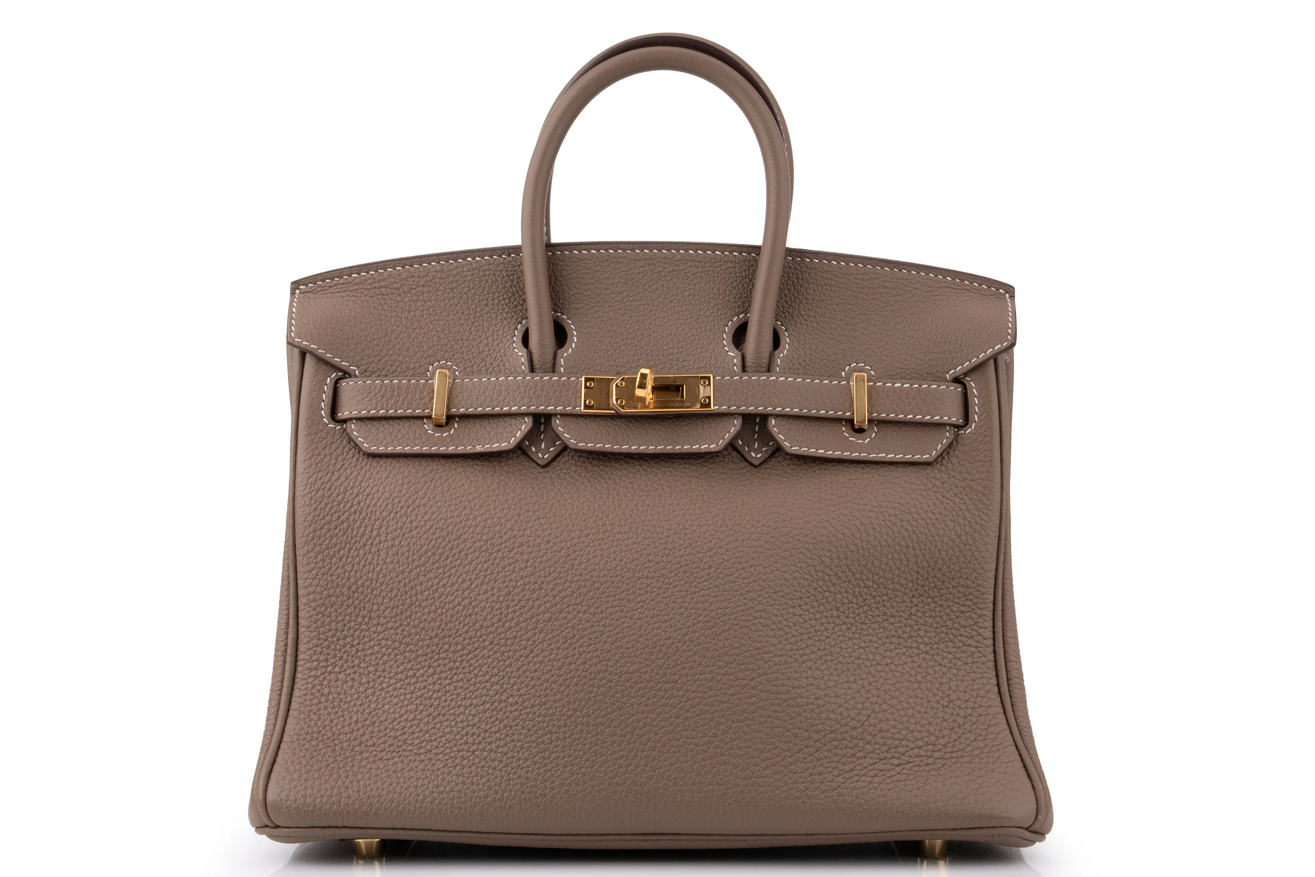 Hermès Birkin 25		Togo 	Etoupe 	GHW