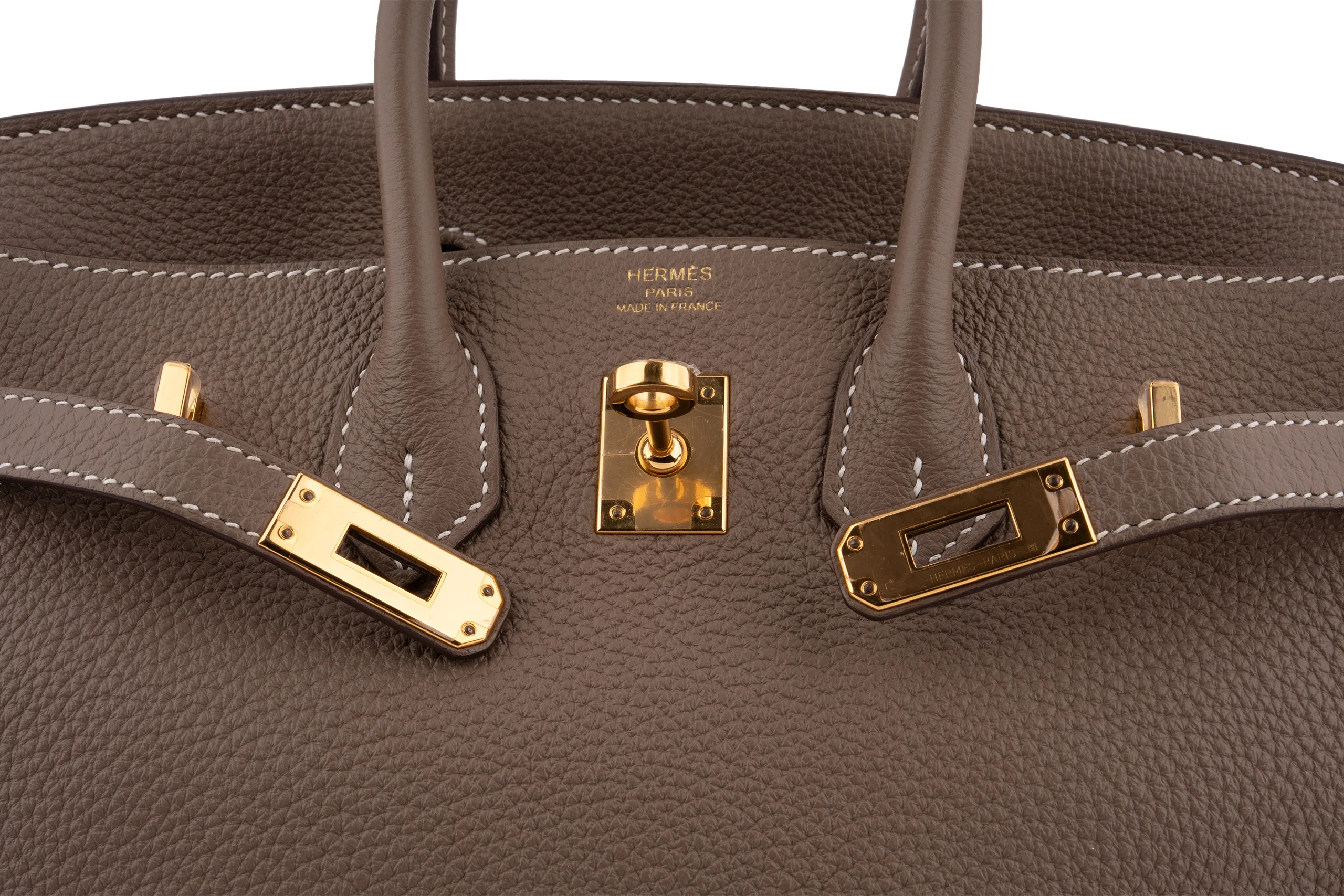 Hermès Birkin 25		Togo 	Etoupe 	GHW - Image 8