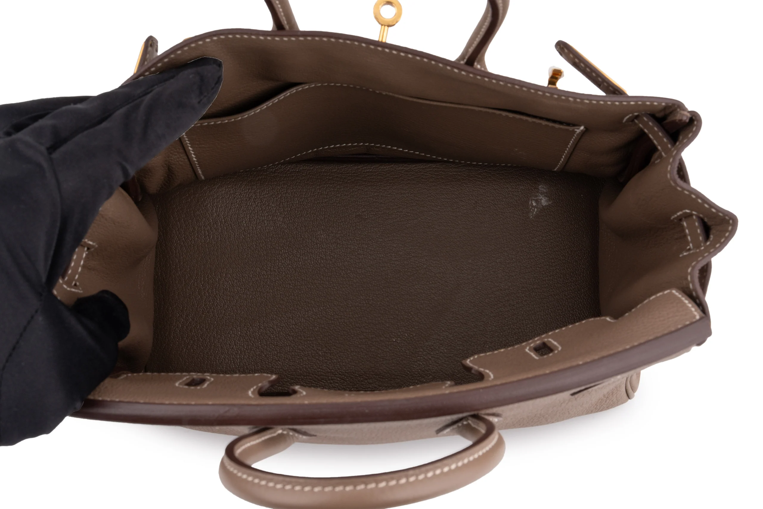 Hermès Birkin 25		Togo 	Etoupe 	GHW - Image 9