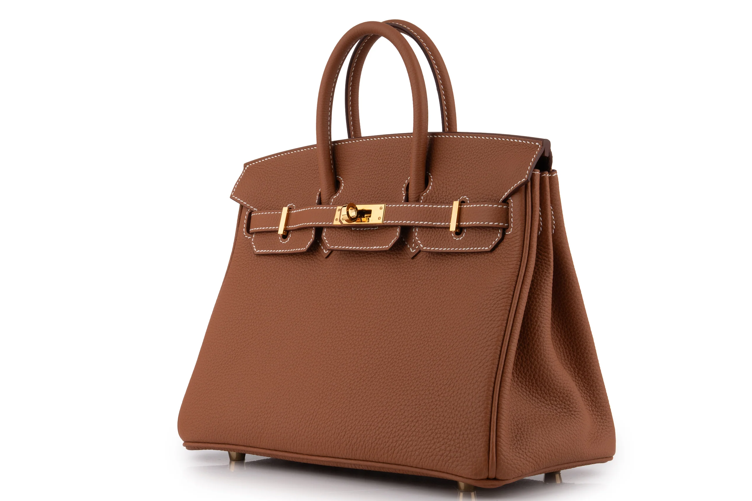 Hermès Birkin 25	Togo 	Gold 	GHW - Image 2