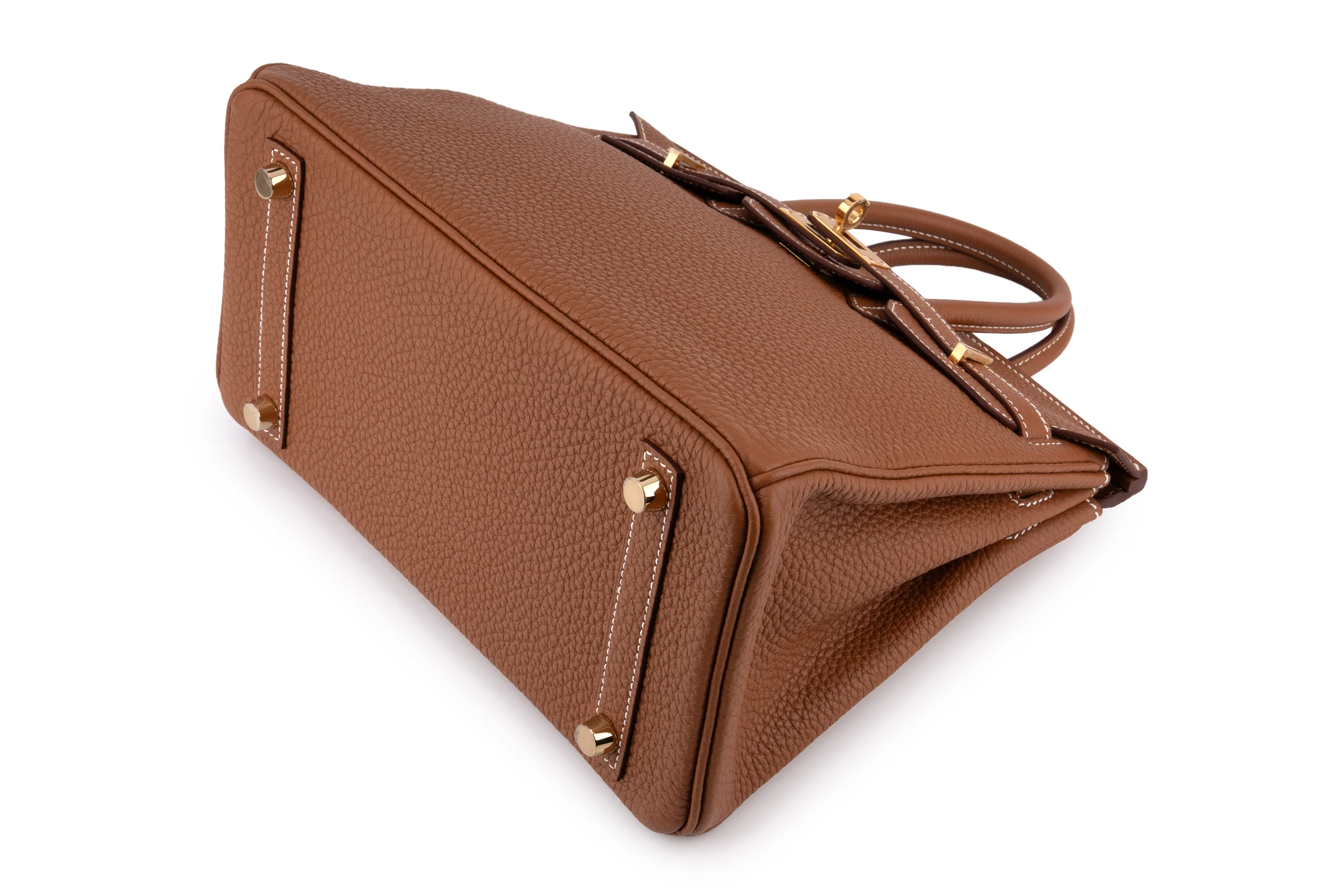 Hermès  Birkin 25 Togo	Gold	GHW - Image 8