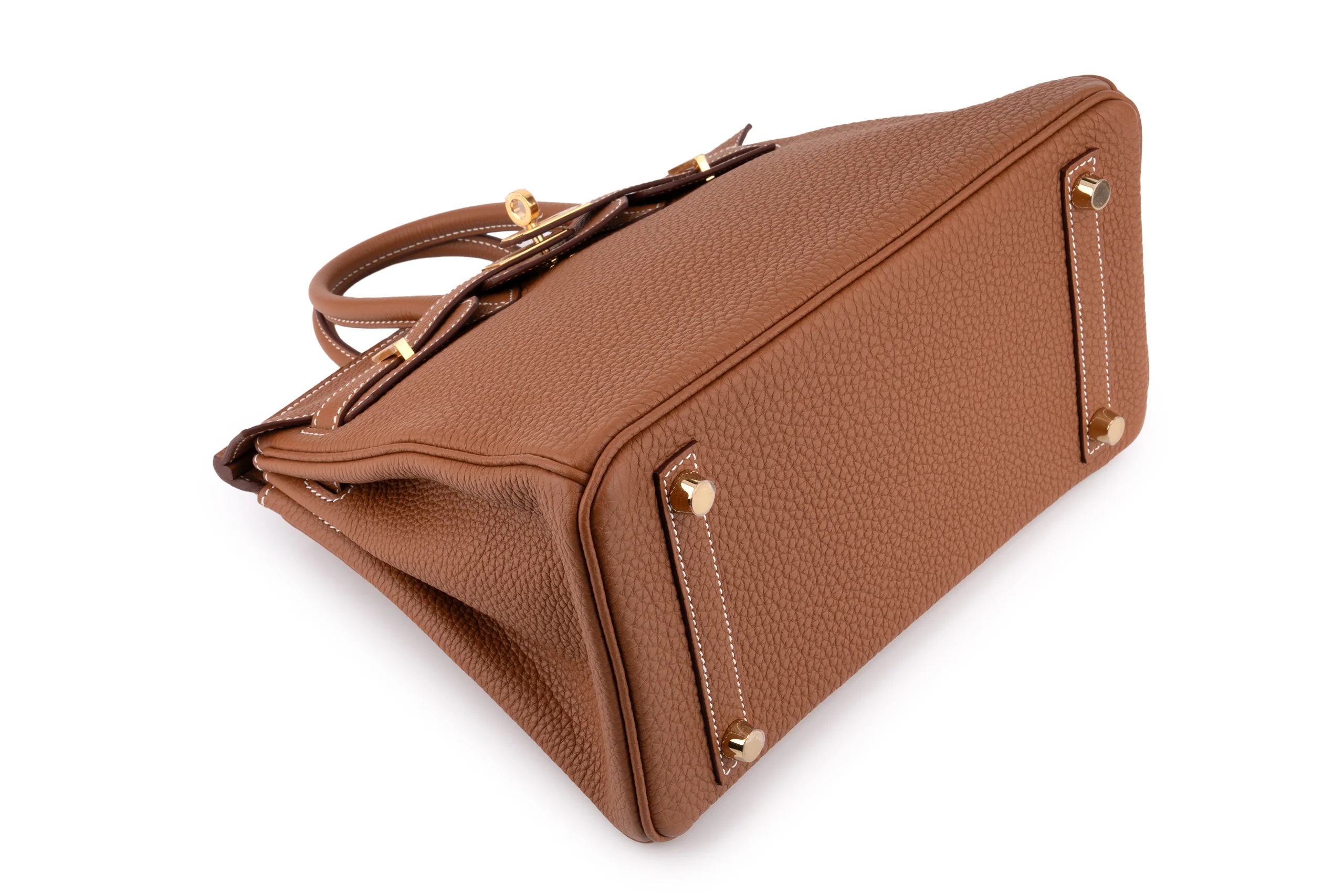 Hermès  Birkin 25 Togo	Gold	GHW - Image 9
